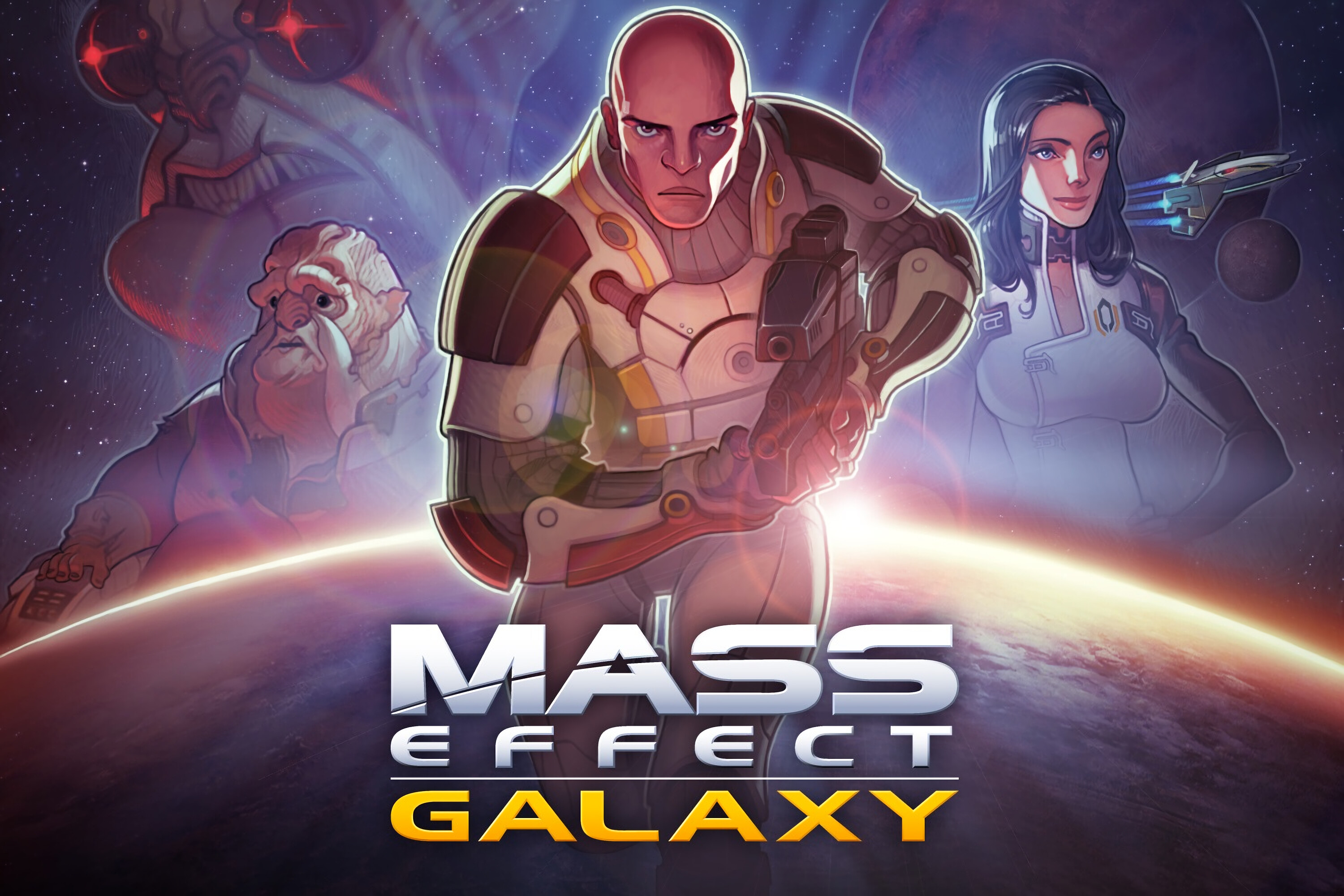 Mass Effect Galaxy, Interstellar politics, Intriguing quests, Saving the galaxy, 3000x2000 HD Desktop