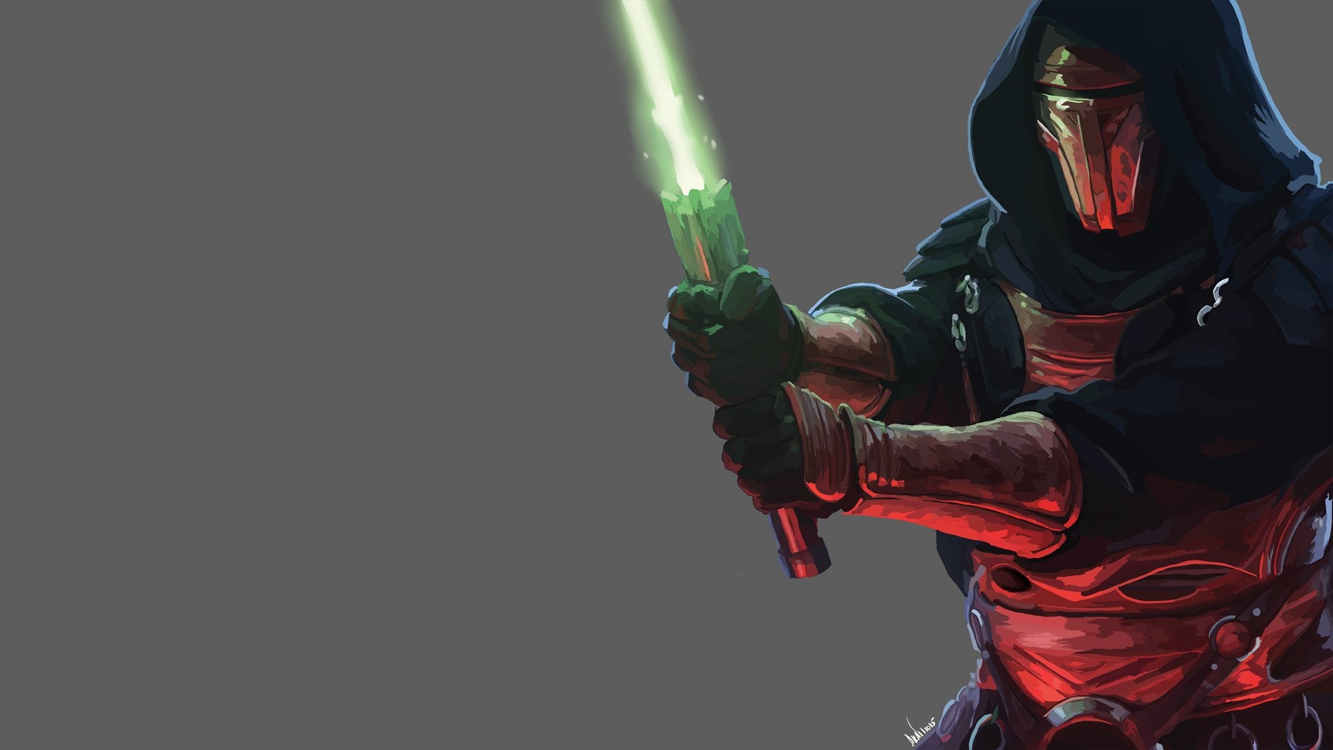 Darth Revan: The player character of the role-playing video game Star Wars: Knights of the Old Republic. 1920x1080 Full HD Wallpaper.
