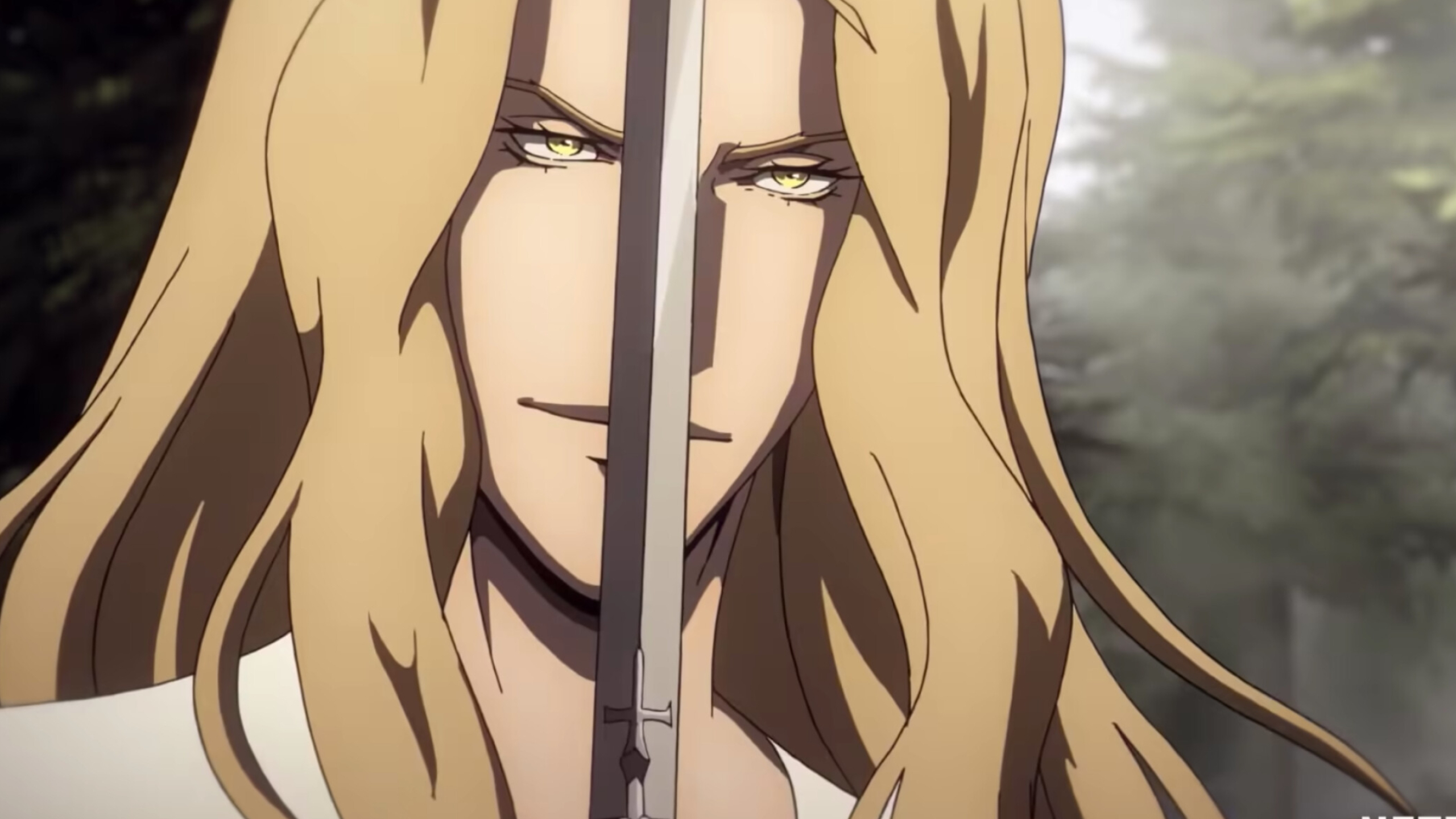 Castlevania (Netflix): Alucard, The son of Dracula, The antagonist of the series. 2560x1440 HD Background.