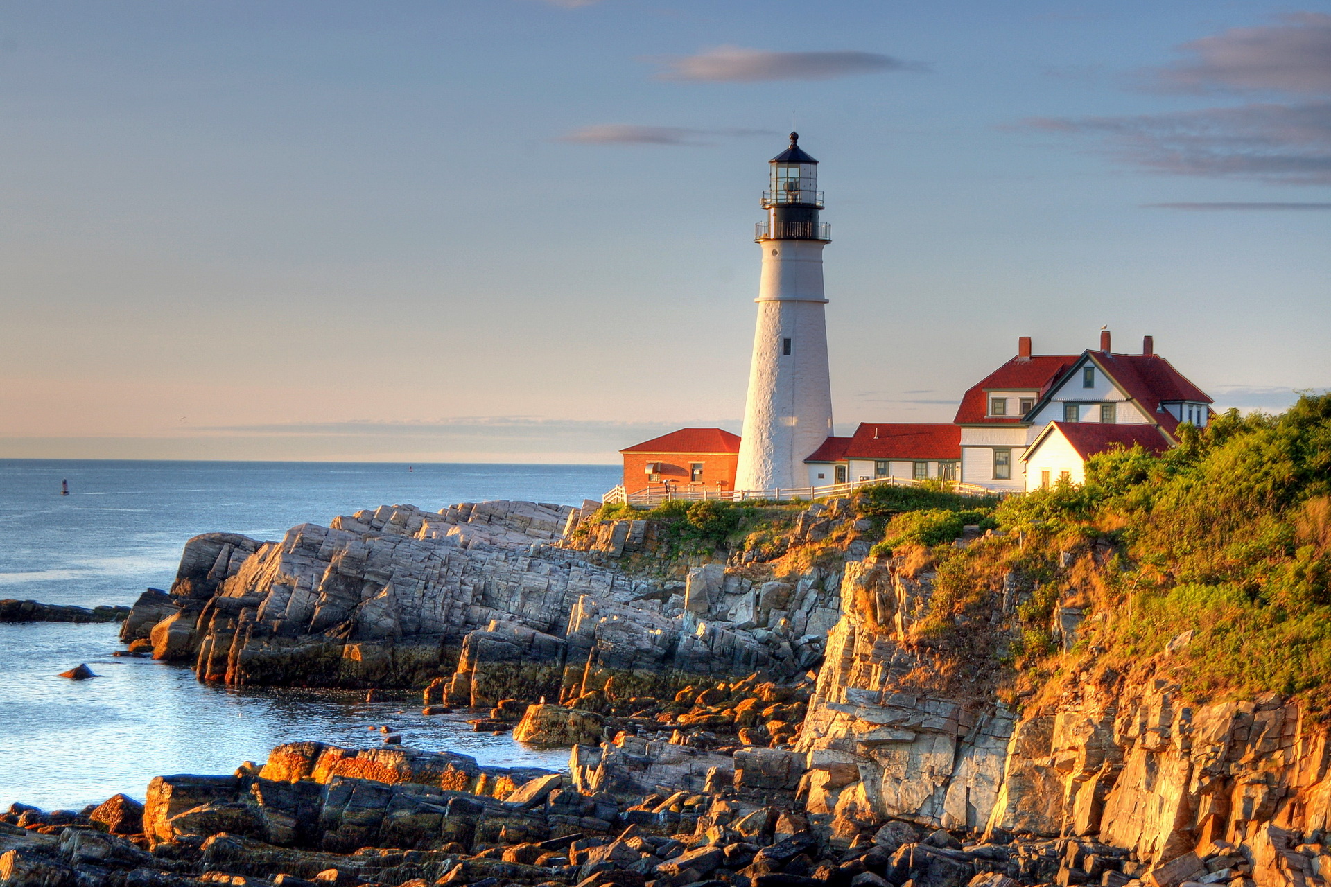 Windows 10 lighthouse wallpaper, Desktop background, Serene aesthetic, Beautiful coastline, 1920x1280 HD Desktop