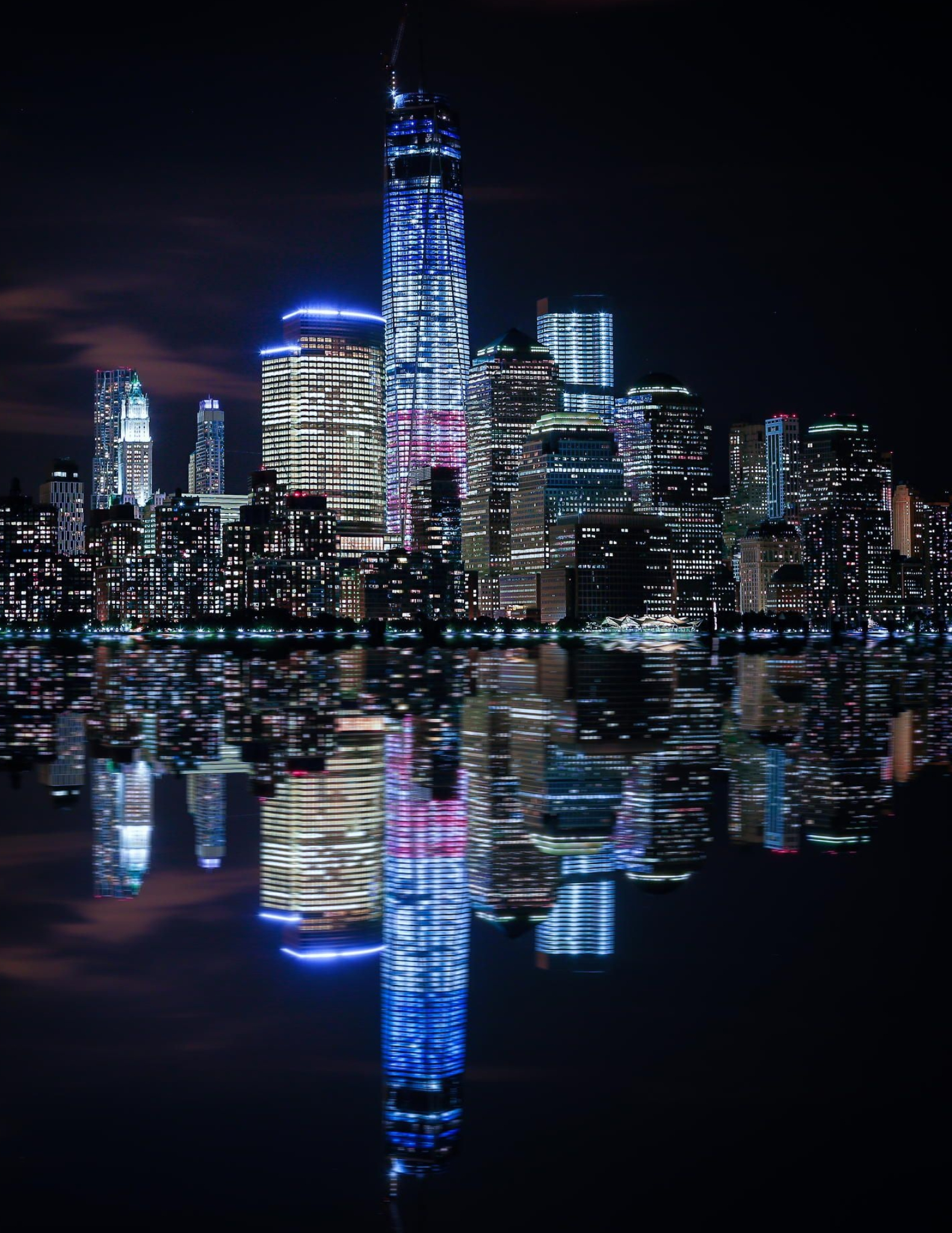 New York at Night, NYC at night, New York travel, NY city, 1590x2050 HD Phone