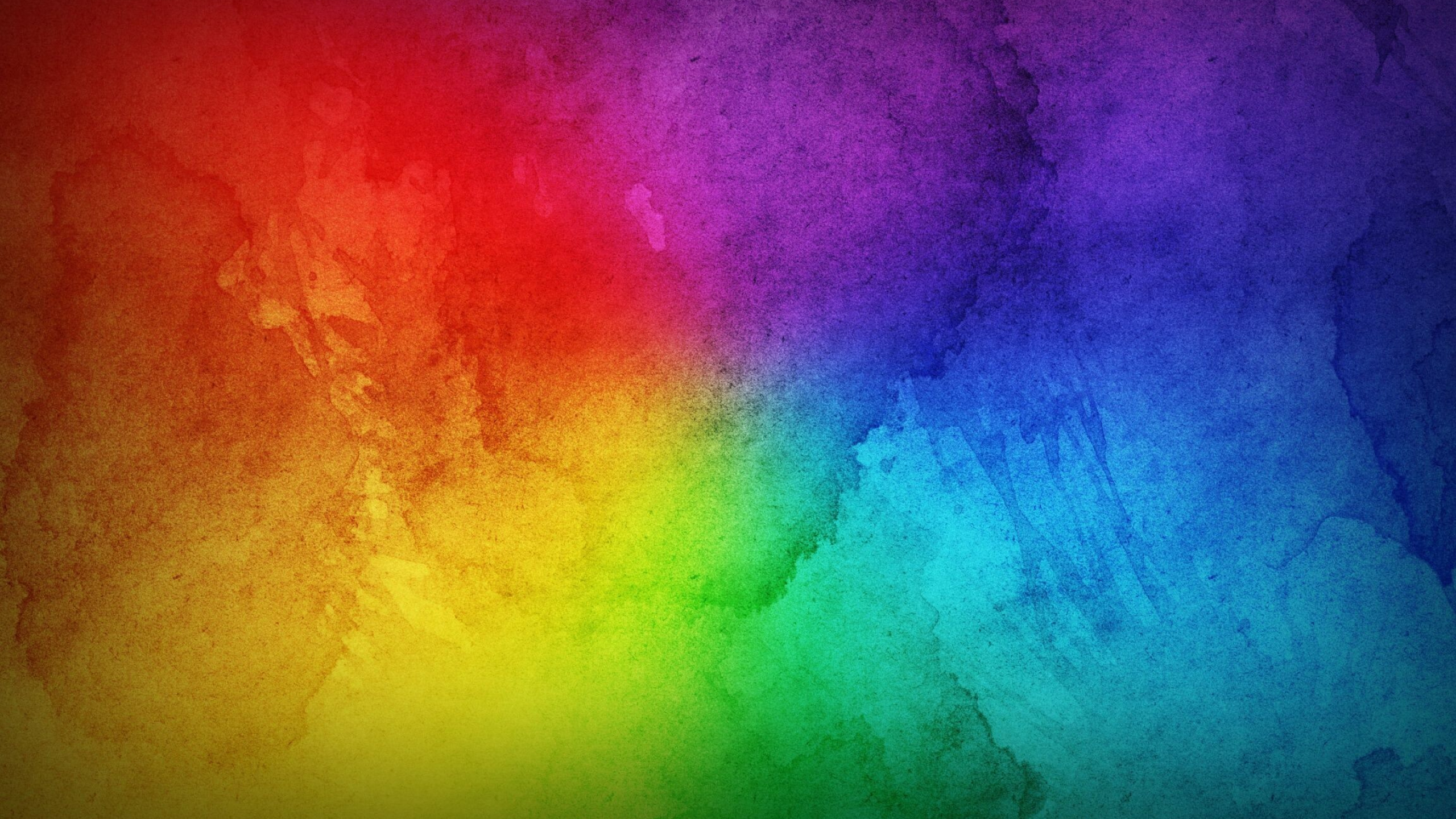 Rainbow Colors: Multitone gradient, Tints and shades, An abstract art. 2560x1440 HD Wallpaper.
