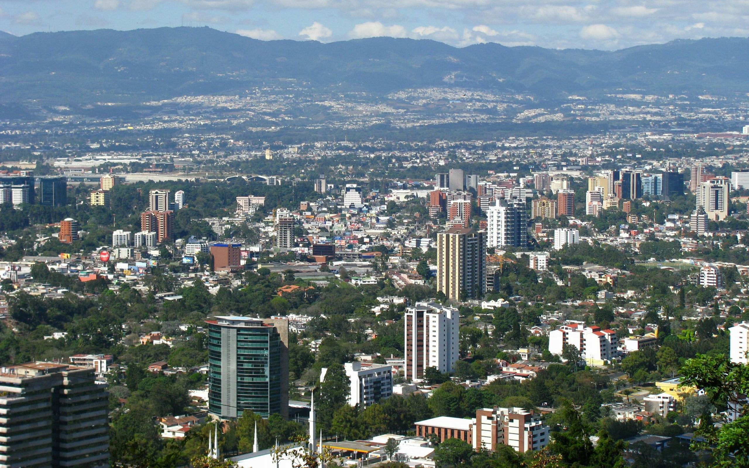 Ciudades en Guatemala, Guatemala city, Urban landscapes, Aerial view, 2560x1600 HD Desktop