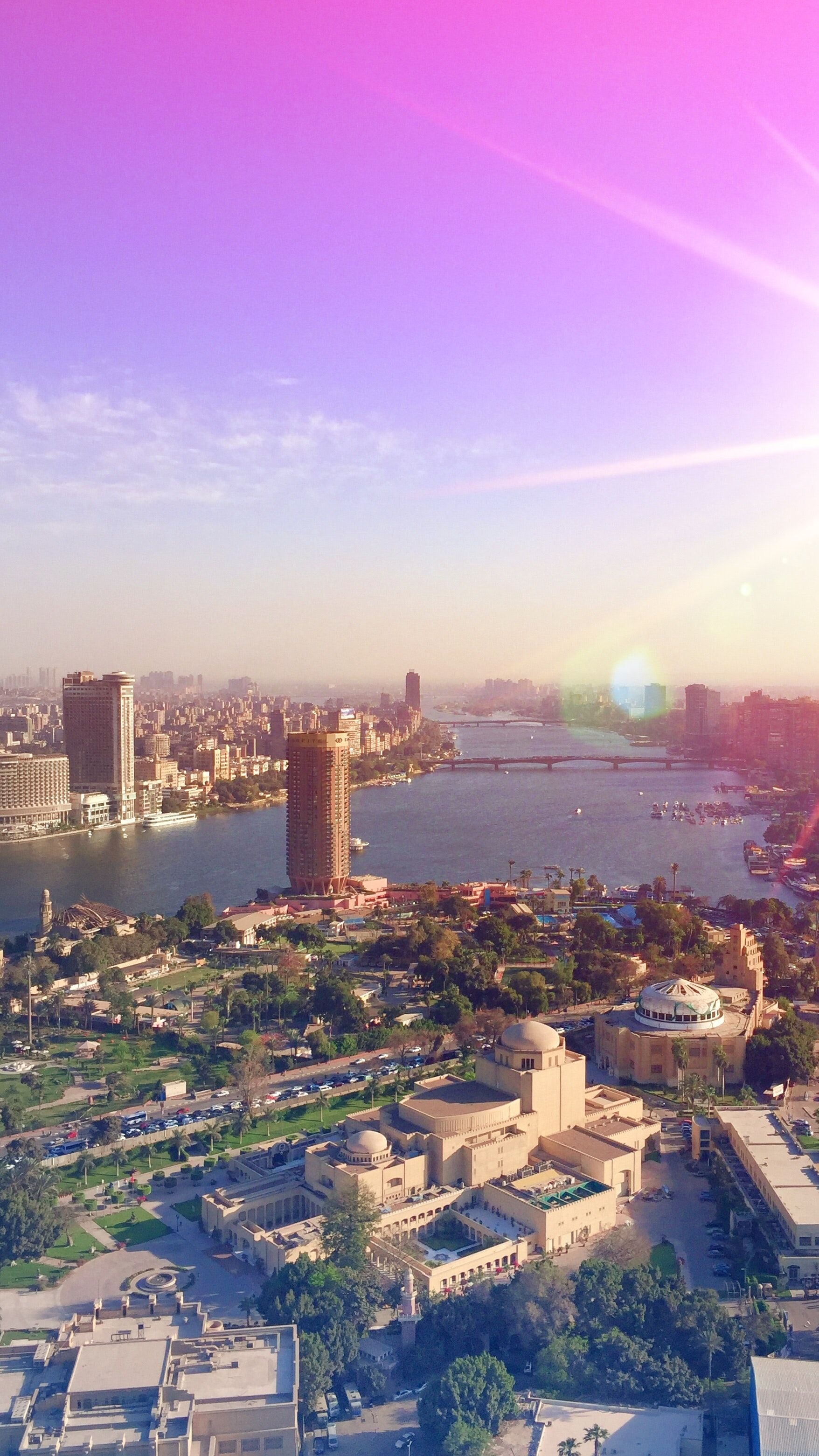 Cairo skyline, Urban charm, City's allure, Panoramic view, 1760x3130 HD Phone