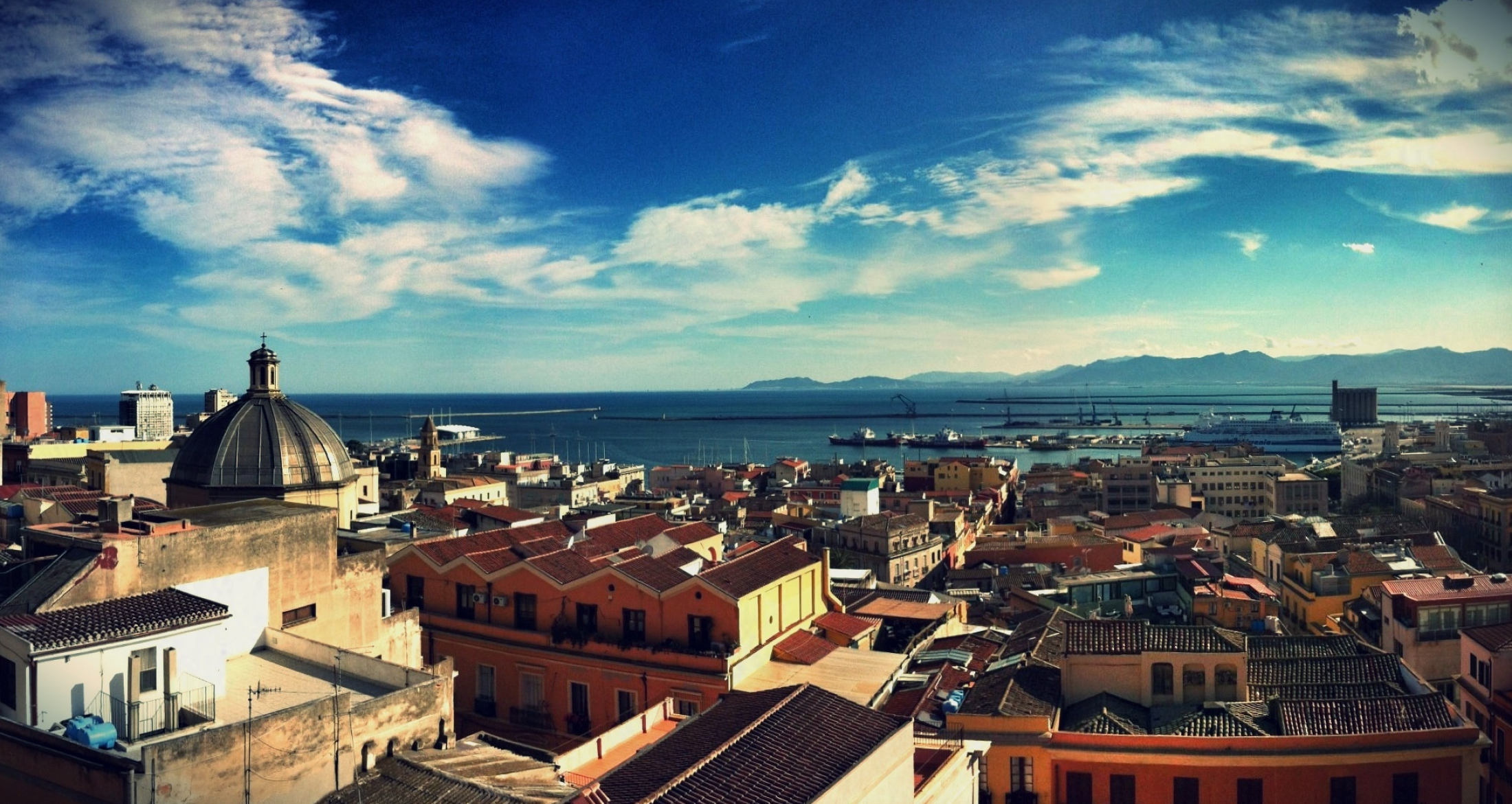 Cagliari Italy, City vibes, Mediterranean charm, Italian getaway, 2200x1180 HD Desktop