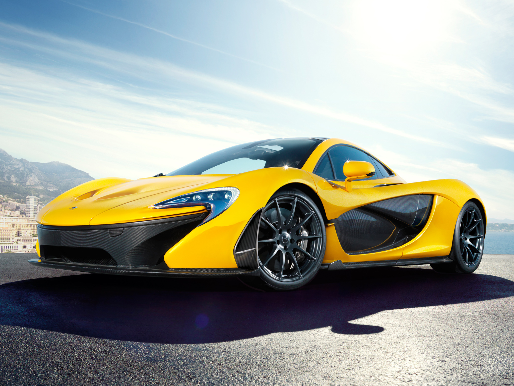 McLaren P1, Luxury yellow car, Exquisite design, Desktop wallpaper, 2050x1540 HD Desktop