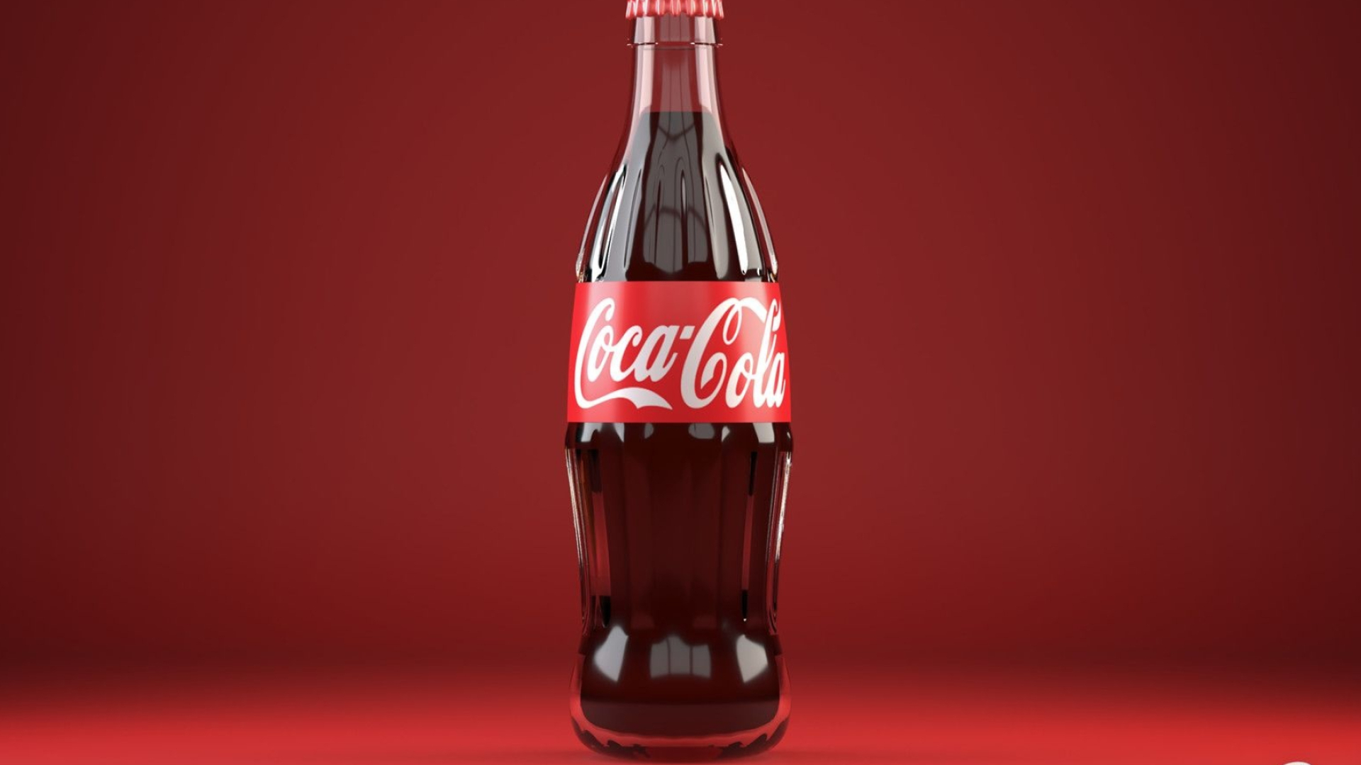 Coca-Cola: The world's most valuable brand in the non-alcoholic drinks sector. 1920x1080 Full HD Background.