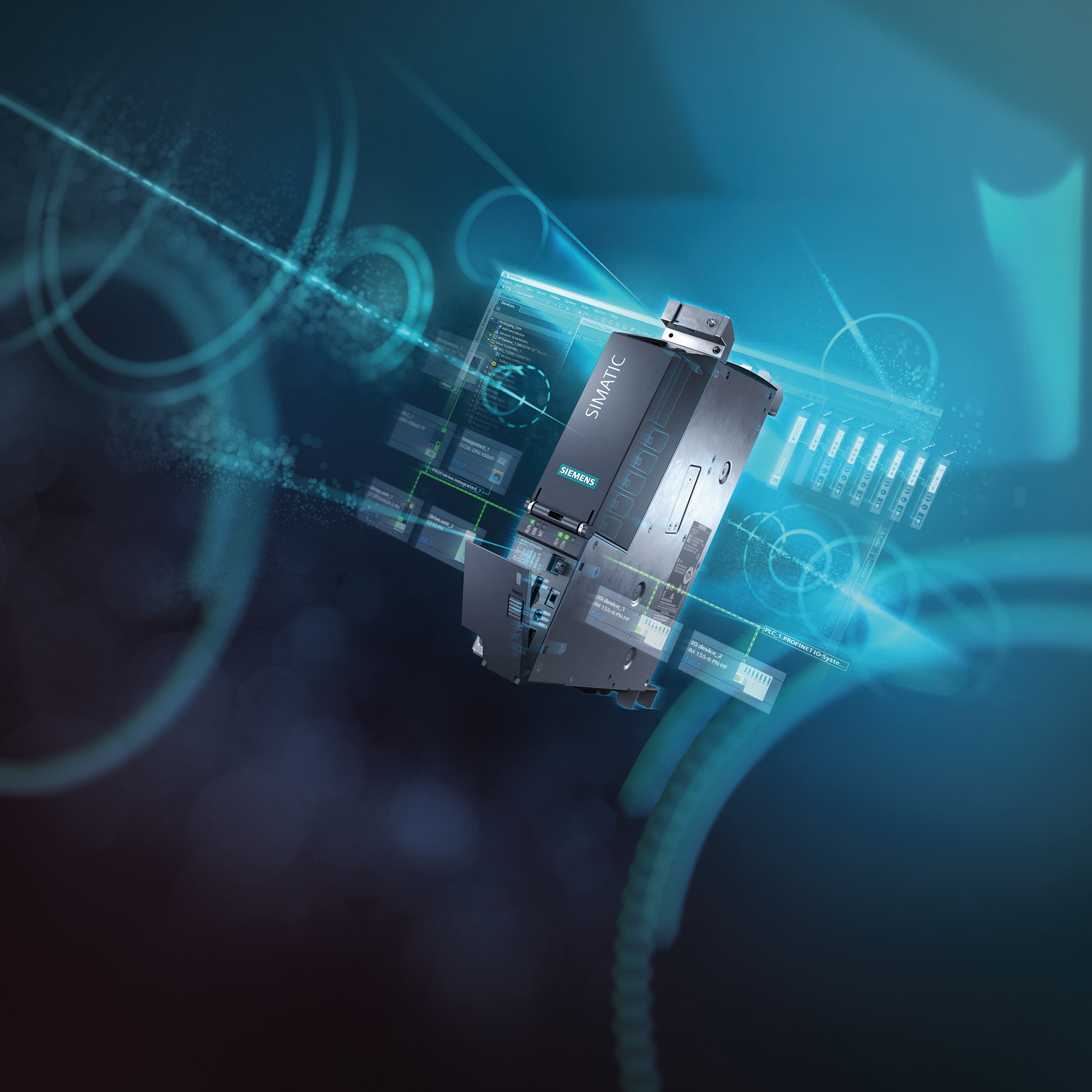 Siemens: Simatic motion controller with integrated drive control, Manufacturing, Automation. 2160x2160 HD Wallpaper.