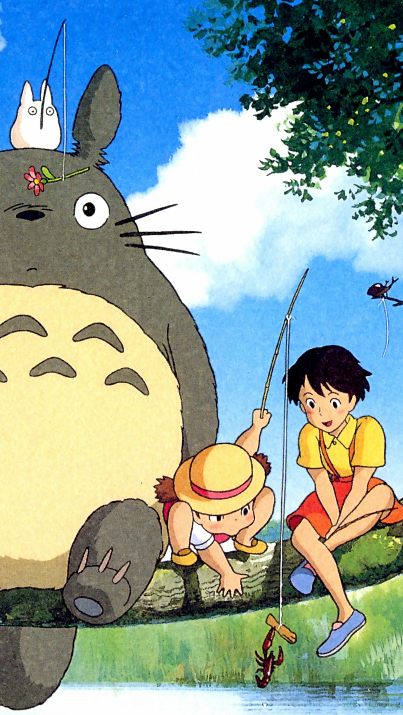 My Neighbor Totoro: The story of a professor's two young daughters, Satsuki and Mei. 1370x2440 HD Background.
