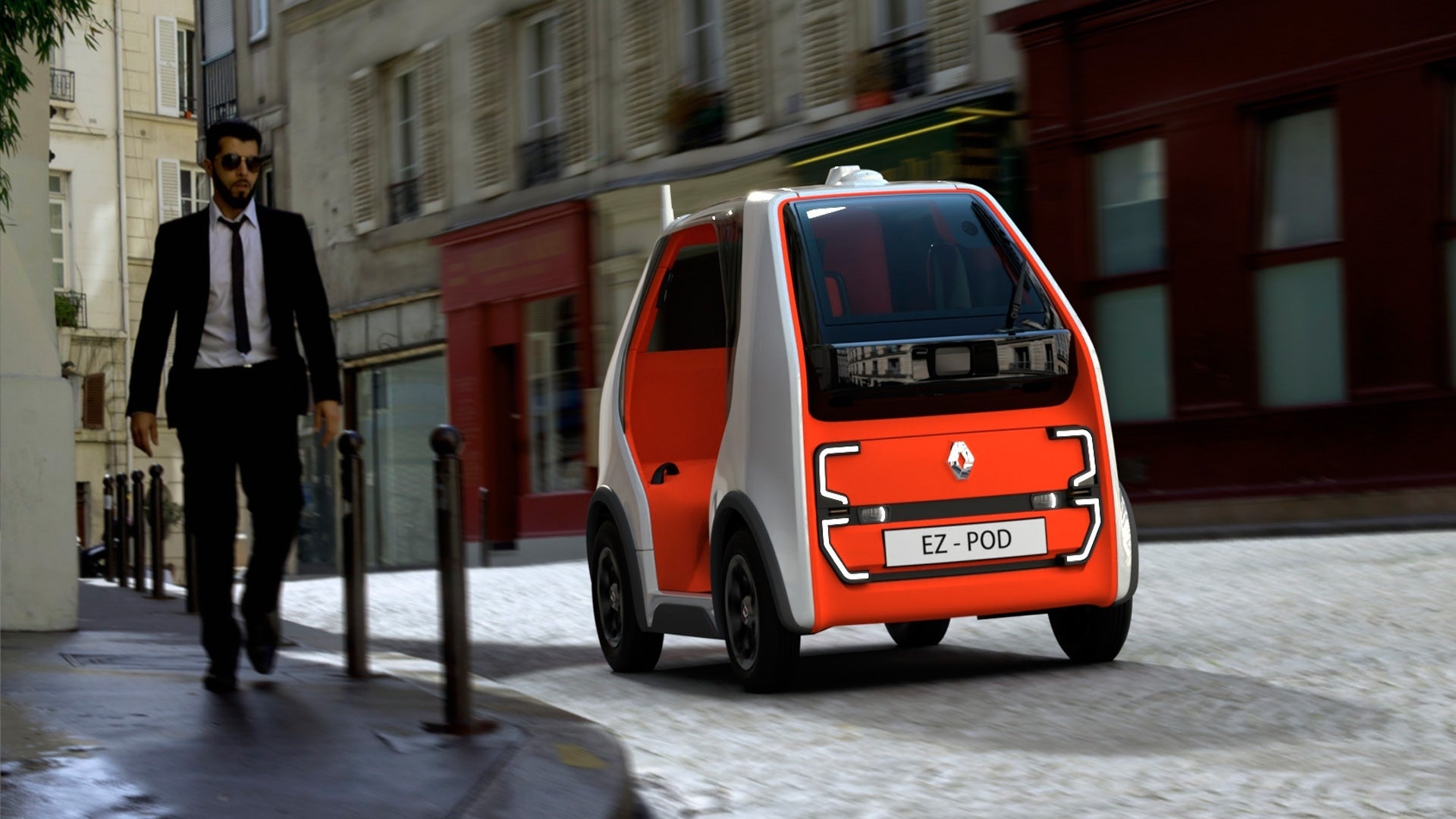 Renault EZ, Future of transportation, Self-driving pod, Last mile solution, 1920x1080 Full HD Desktop