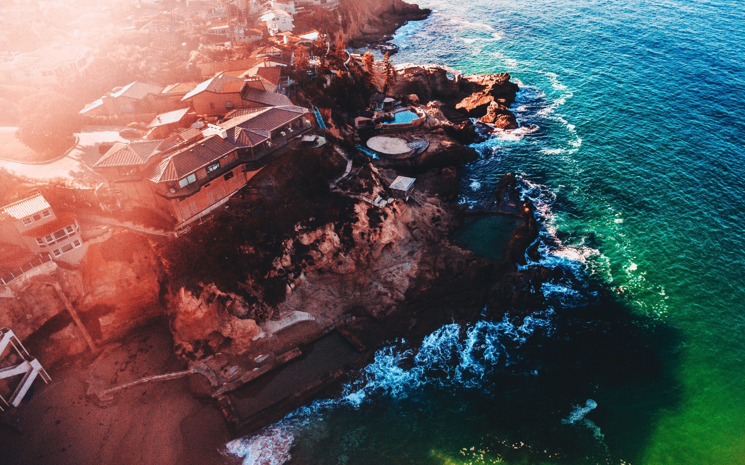Laguna Beach, Beautiful sunset, United States beach, Wallpaper, 2560x1600 HD Desktop