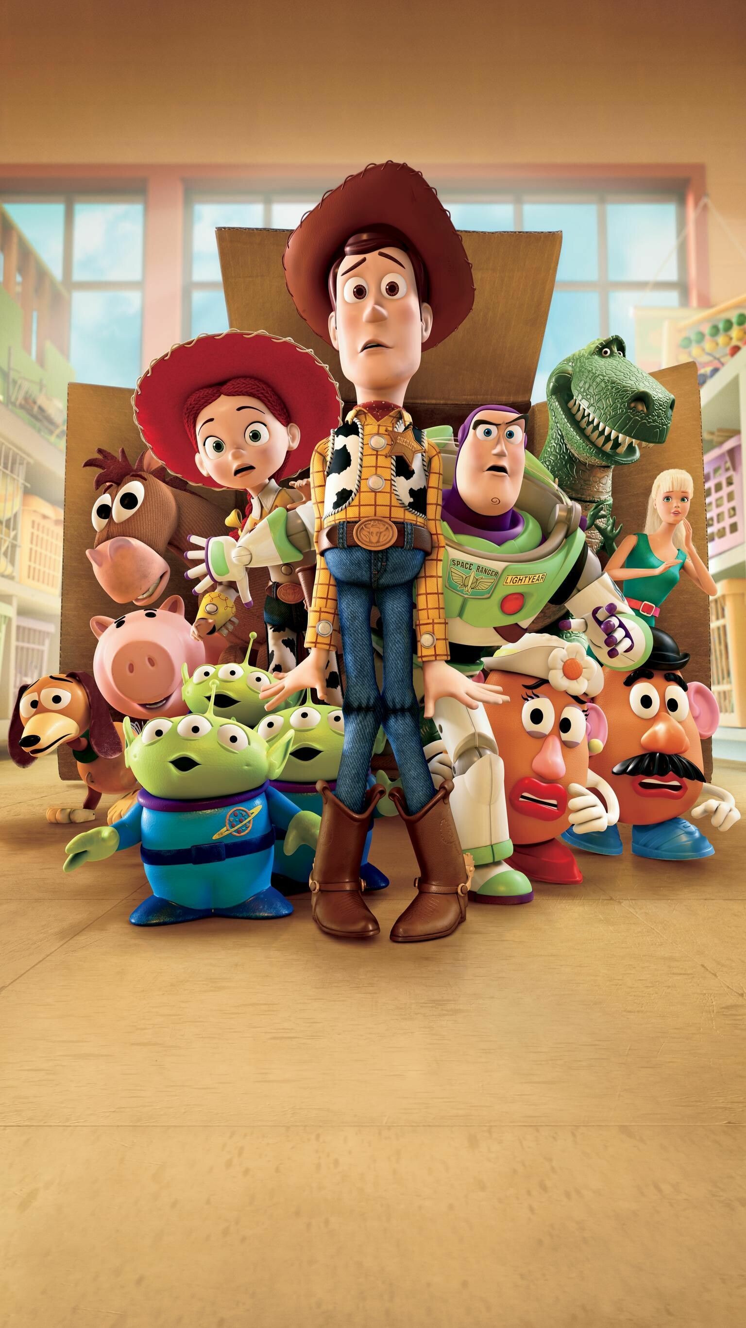 Toy Story: Directed by Lee Unkrich, the editor of the first two films. 1540x2740 HD Background.