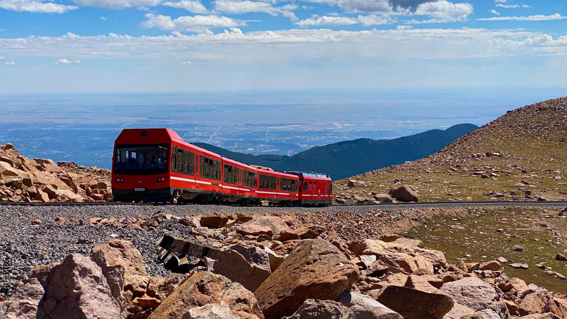 Manitou & Pikes Peak Cog Railway, Colorado Springs, Reopening in 2021, Scenic train ride, 1920x1080 Full HD Desktop