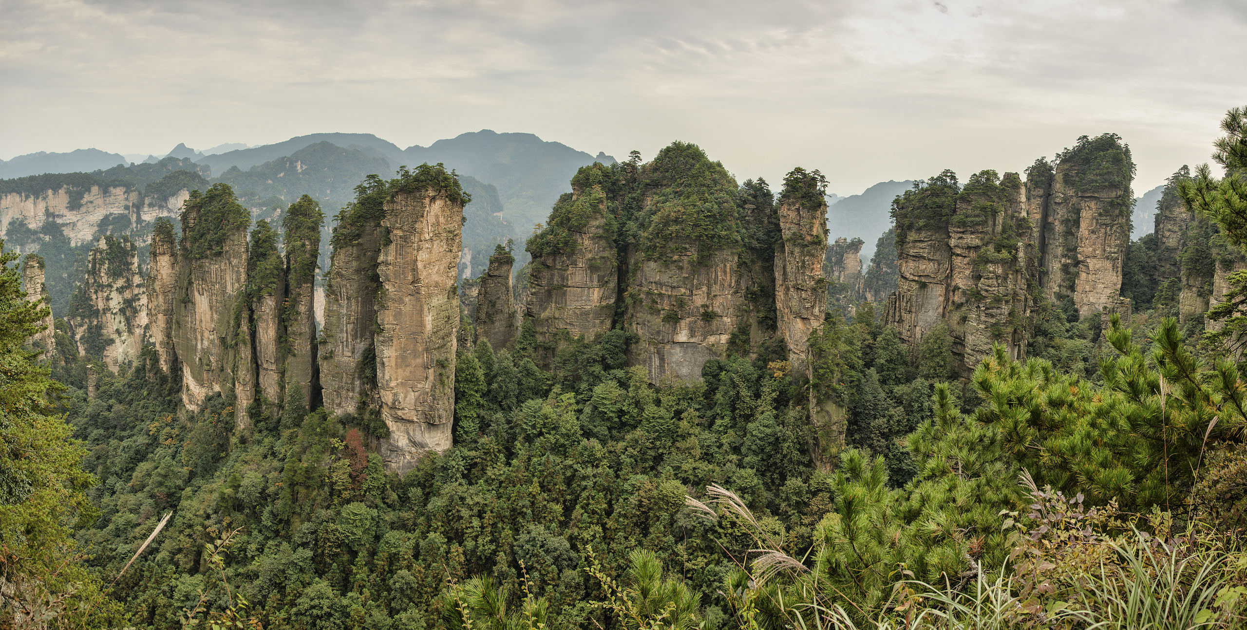 Wulingyuan National Park, Top parks in China, Nature's wonders, Travel inspiration, 2560x1300 HD Desktop