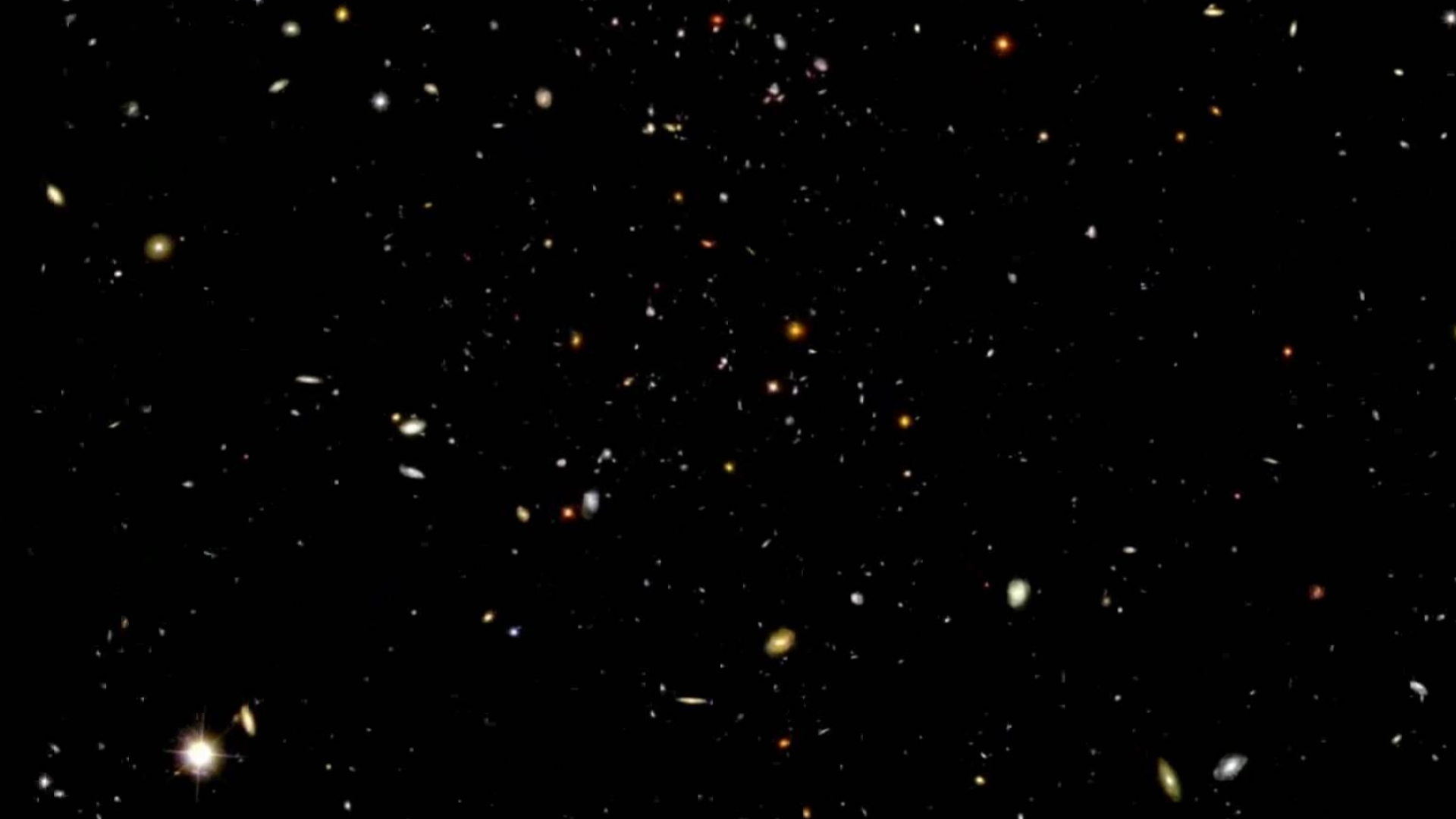 Hubble Deep Field, Astronomical observation, Cosmic exploration, Celestial bodies, 1920x1080 Full HD Desktop