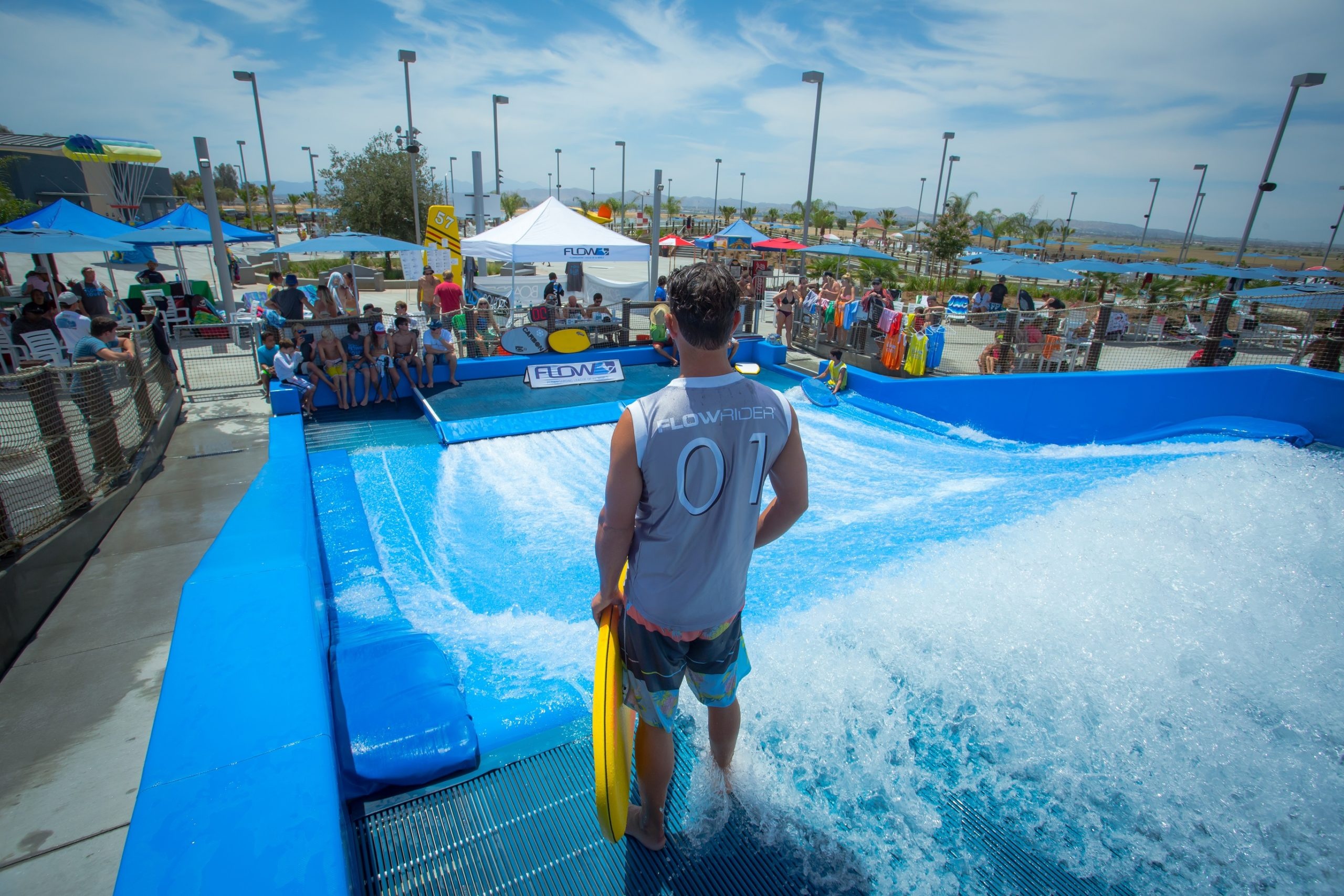 Waterpark: Drop Zone, The Ultimate Surf Machine, San Diego, CA. 2560x1710 HD Background.