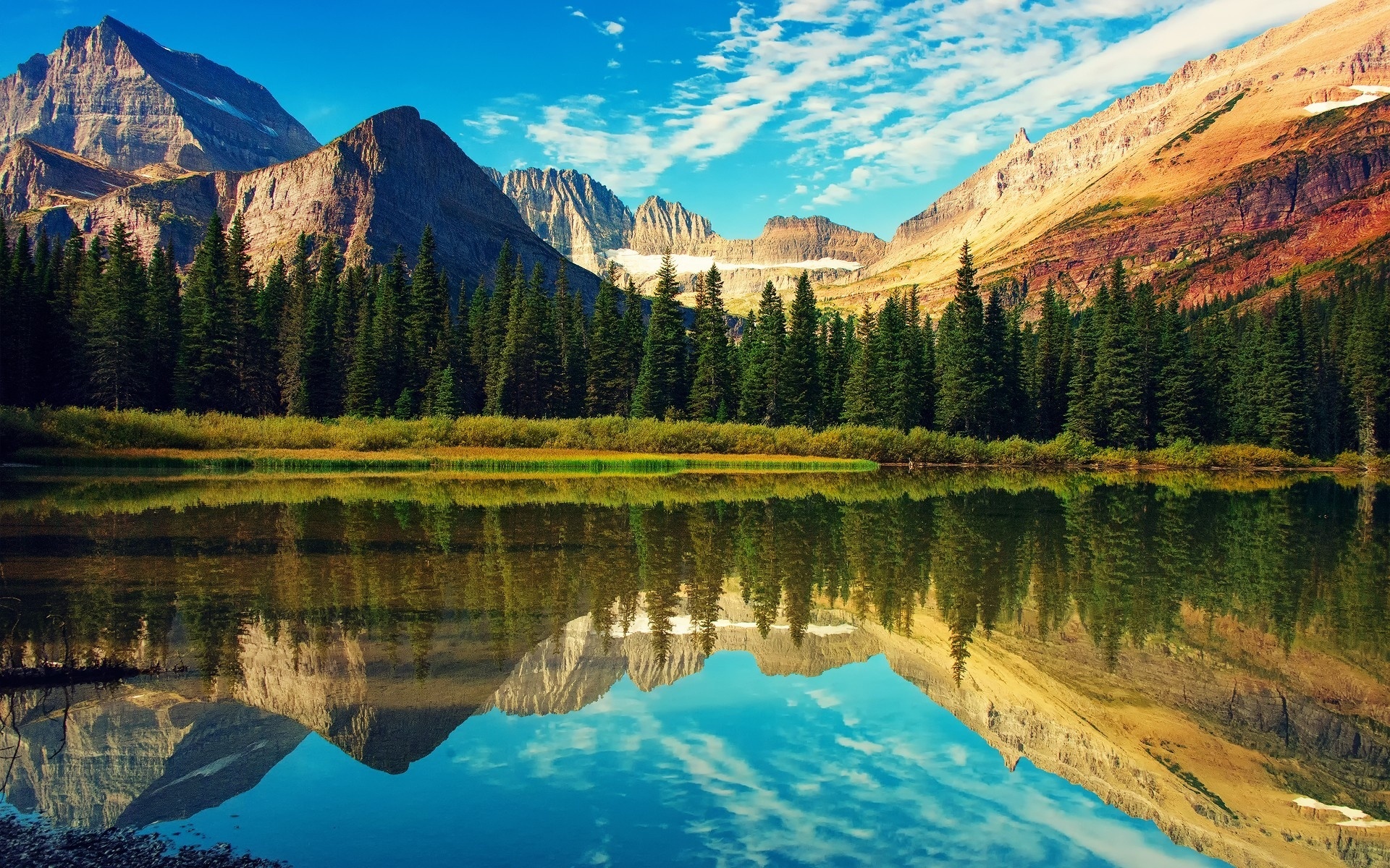Glacier National Park, Breathtaking landscape, Nature wallpaper, Stunning scenery, 1920x1200 HD Desktop