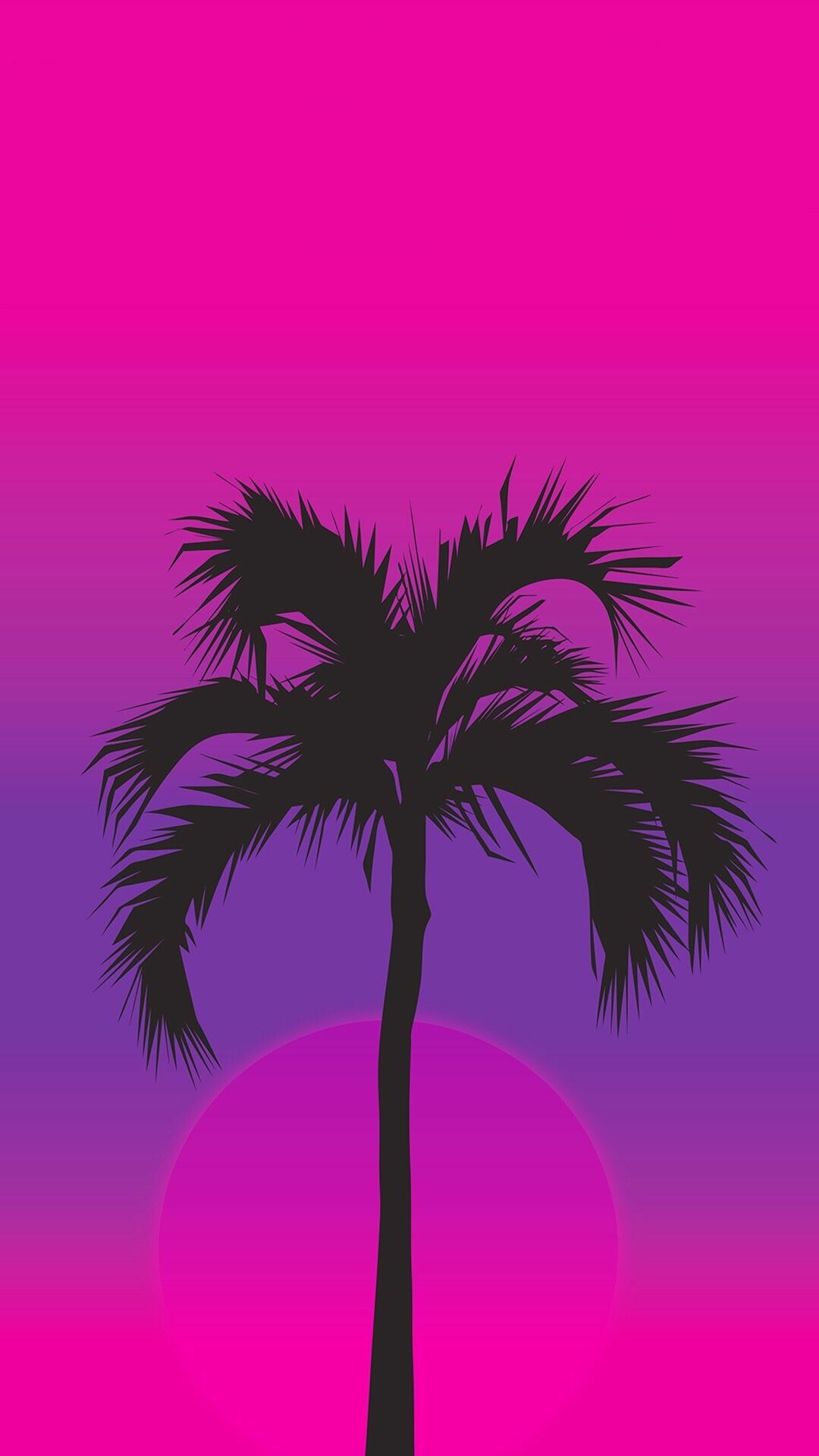 Palm Tree: A symbol of the tropical island paradise. 1080x1920 Full HD Background.