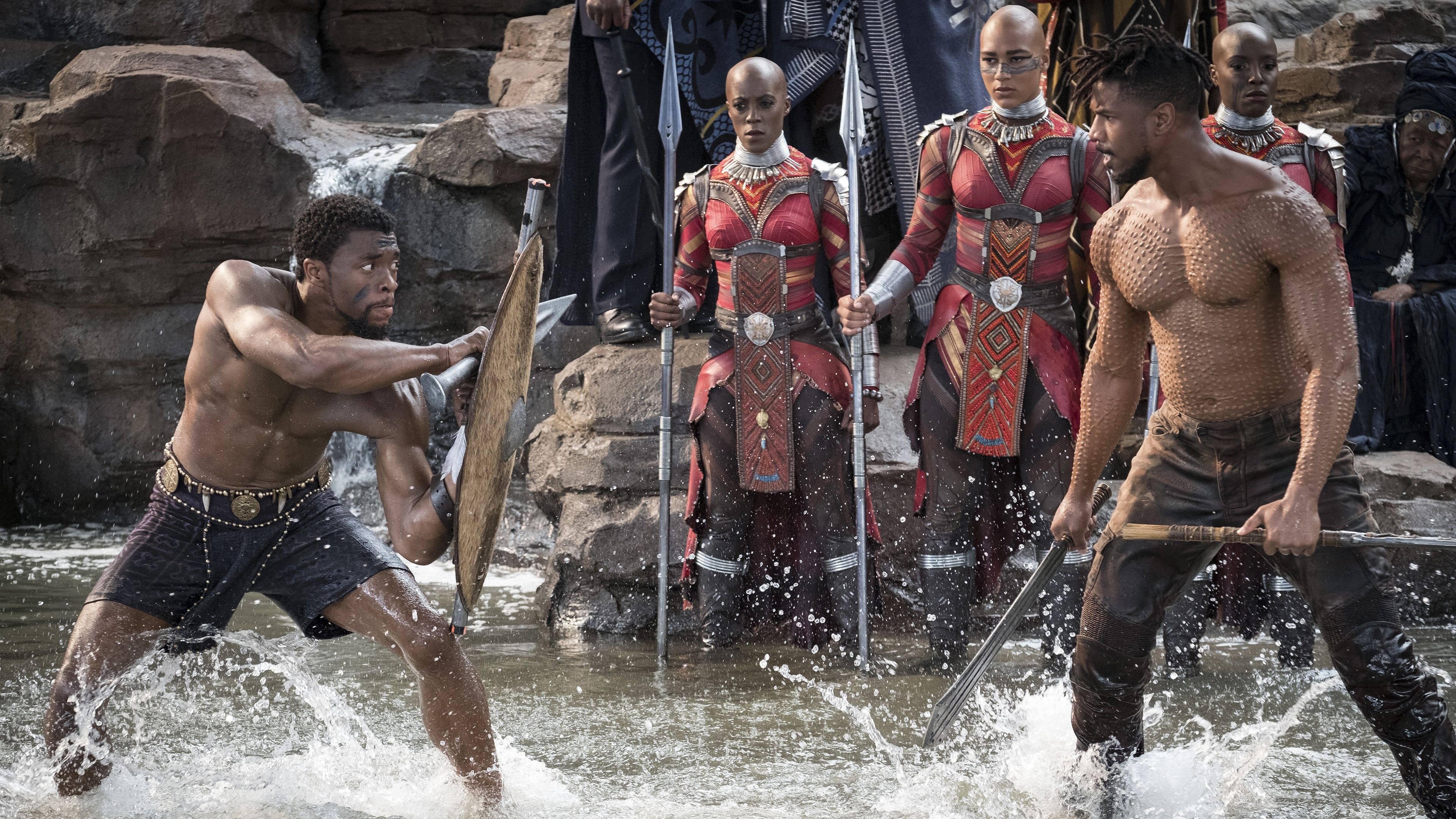 T'Challa, Epic battle, Chadwick Boseman, Black Panther movie, 3840x2160 4K Desktop
