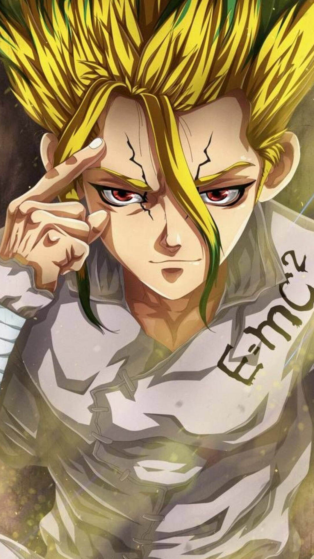 Dr.STONE: A member of the Five Wise Commanders. 1080x1920 Full HD Background.
