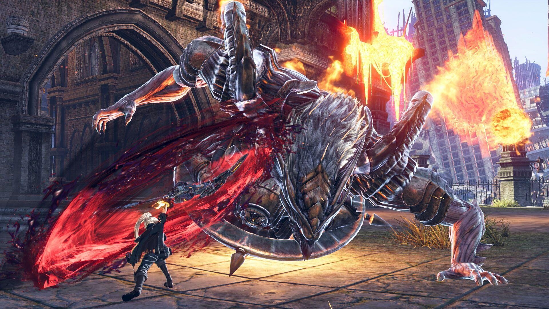 God Eater (Game): Ra, A radiant Ash Aragami that carries miniature suns in its hands. 1920x1080 Full HD Wallpaper.