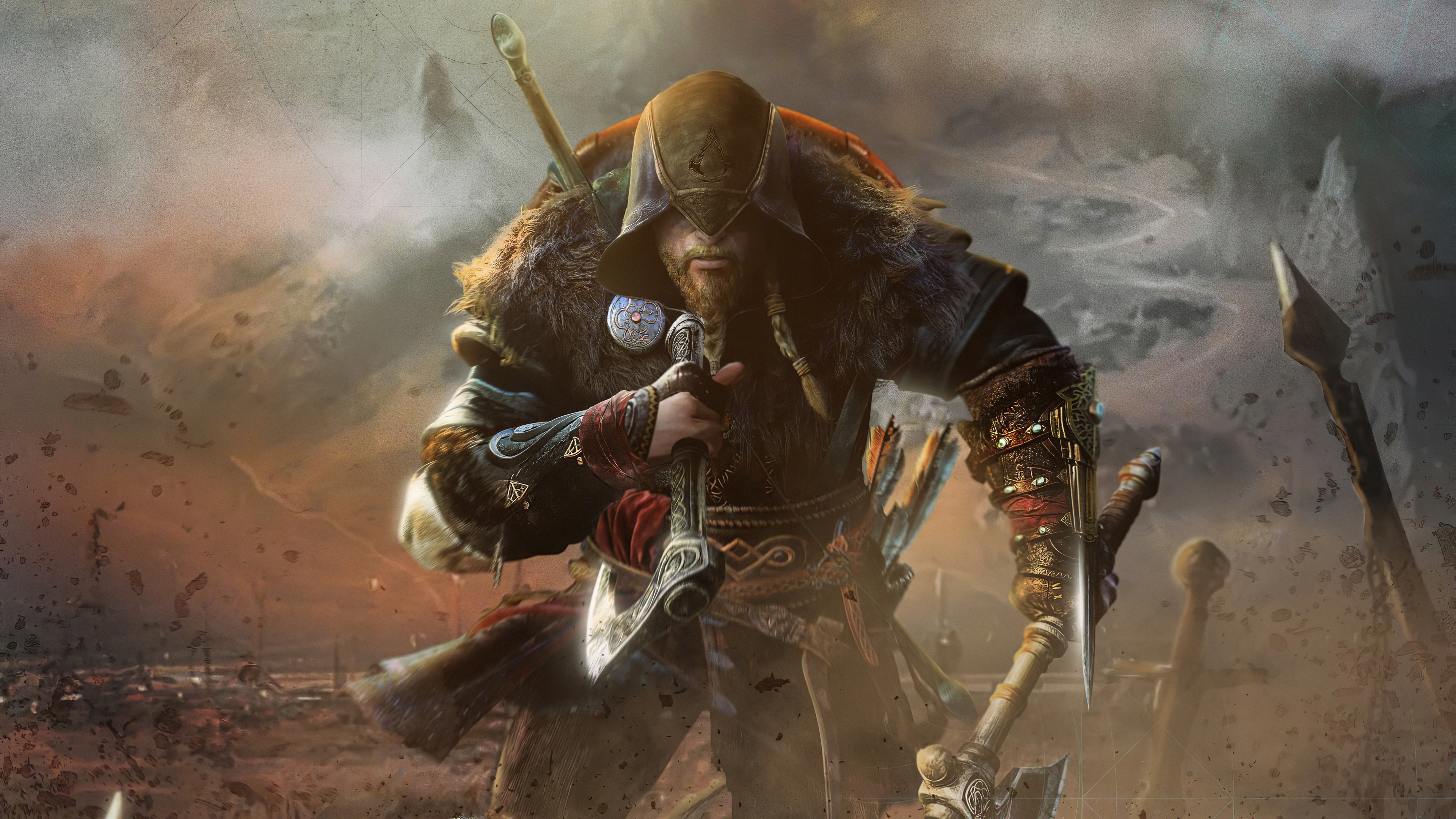 Assassin's Creed Valhalla, Viking warriors, Norse mythology, Stunning visuals, 3840x2160 4K Desktop