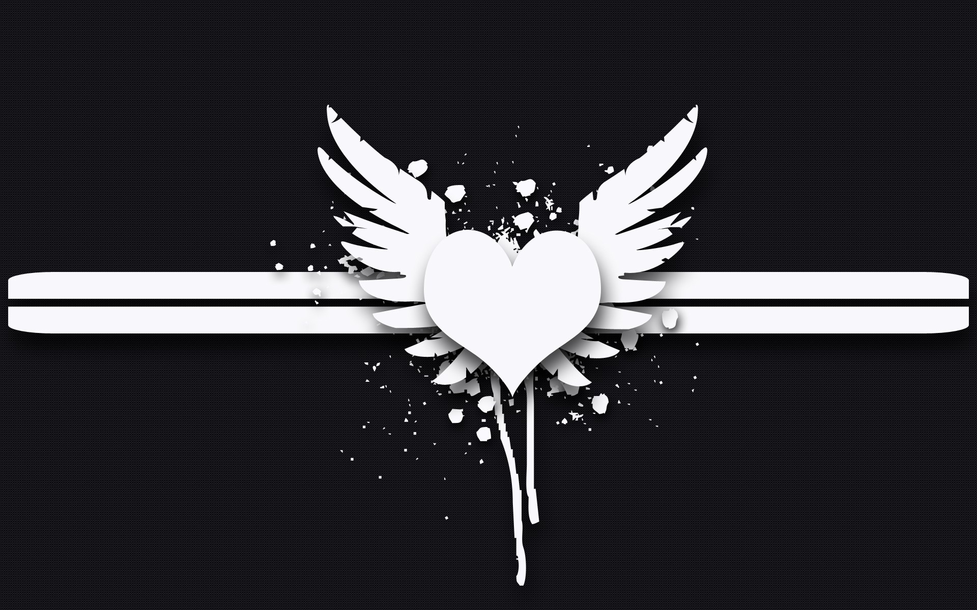 Heart With Wings, Angelic wings, Pink wallpaper, Love symbol, 1920x1200 HD Desktop