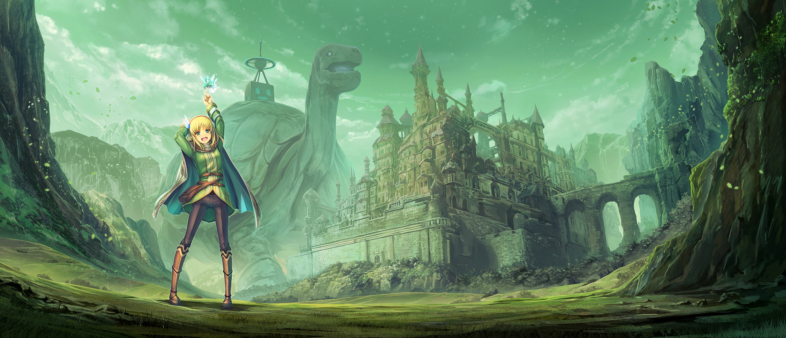 In the Land of Leadale Anime, HD wallpapers, Fantasy world, 2510x1080 Dual Screen Desktop