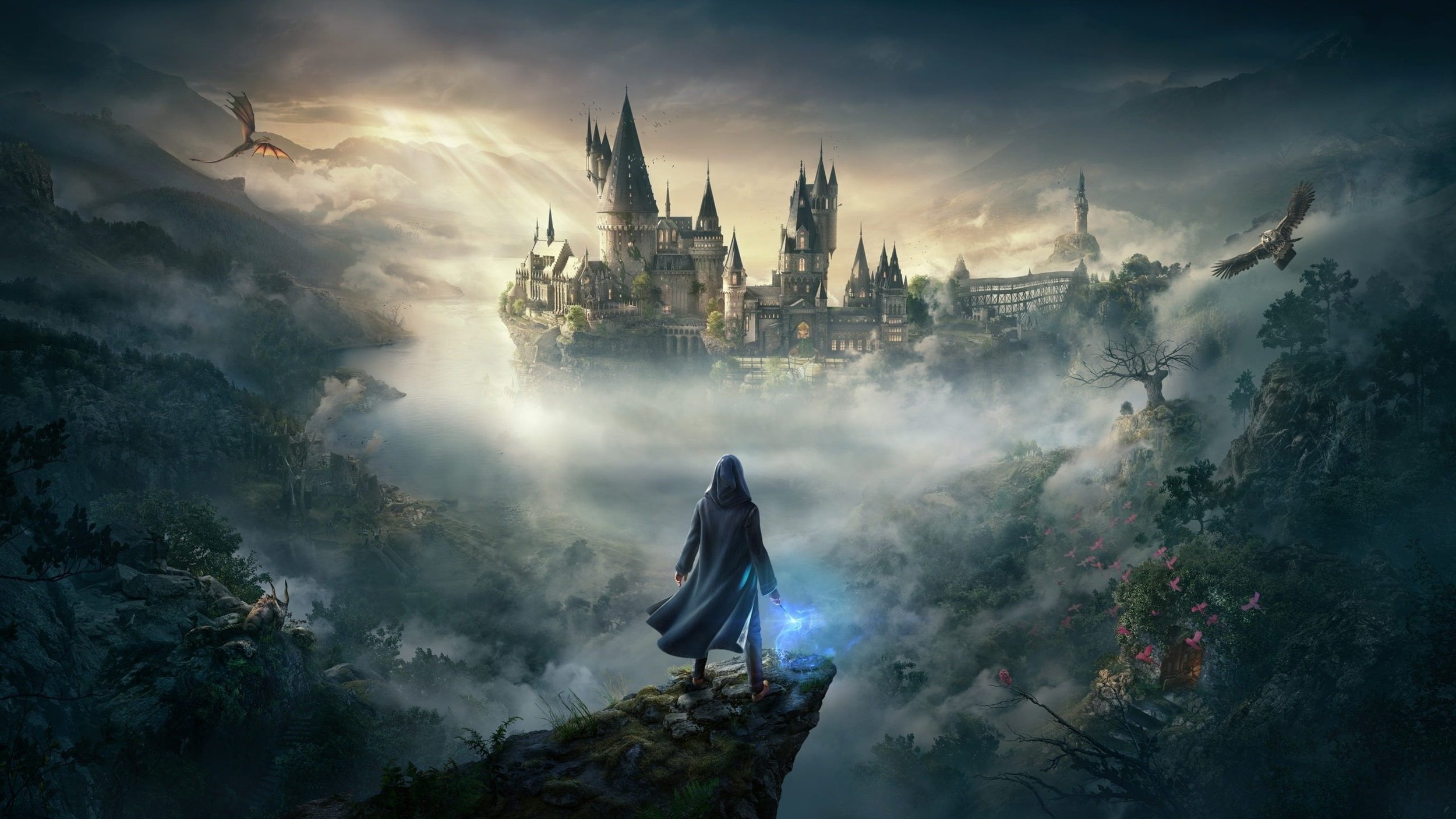 Hogwarts Castle, Hogwarts Legacy sneak peek, Magical world of Hogwarts, Upcoming Harry Potter game, 2500x1410 HD Desktop