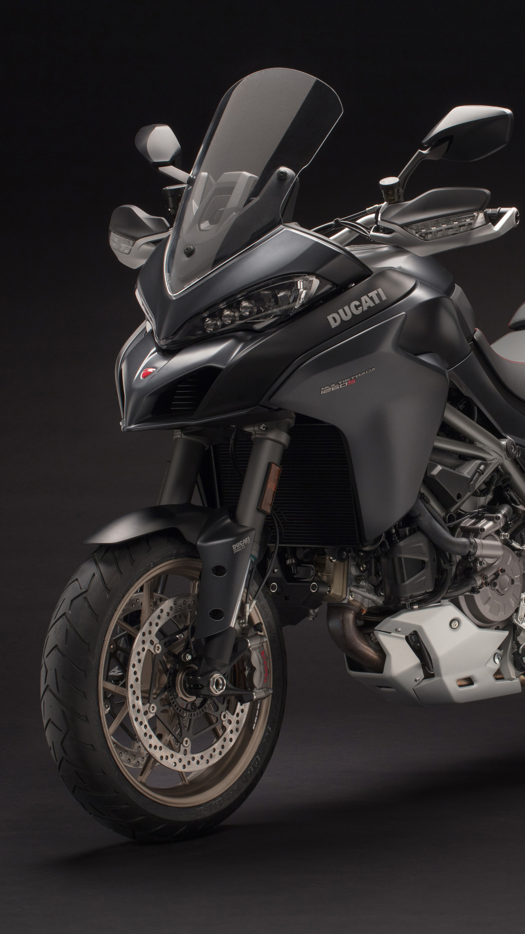 Ducati Multistrada 1260 Enduro, Premium adventure bike, Cutting-edge technology, Stunning visuals, 2160x3840 4K Phone