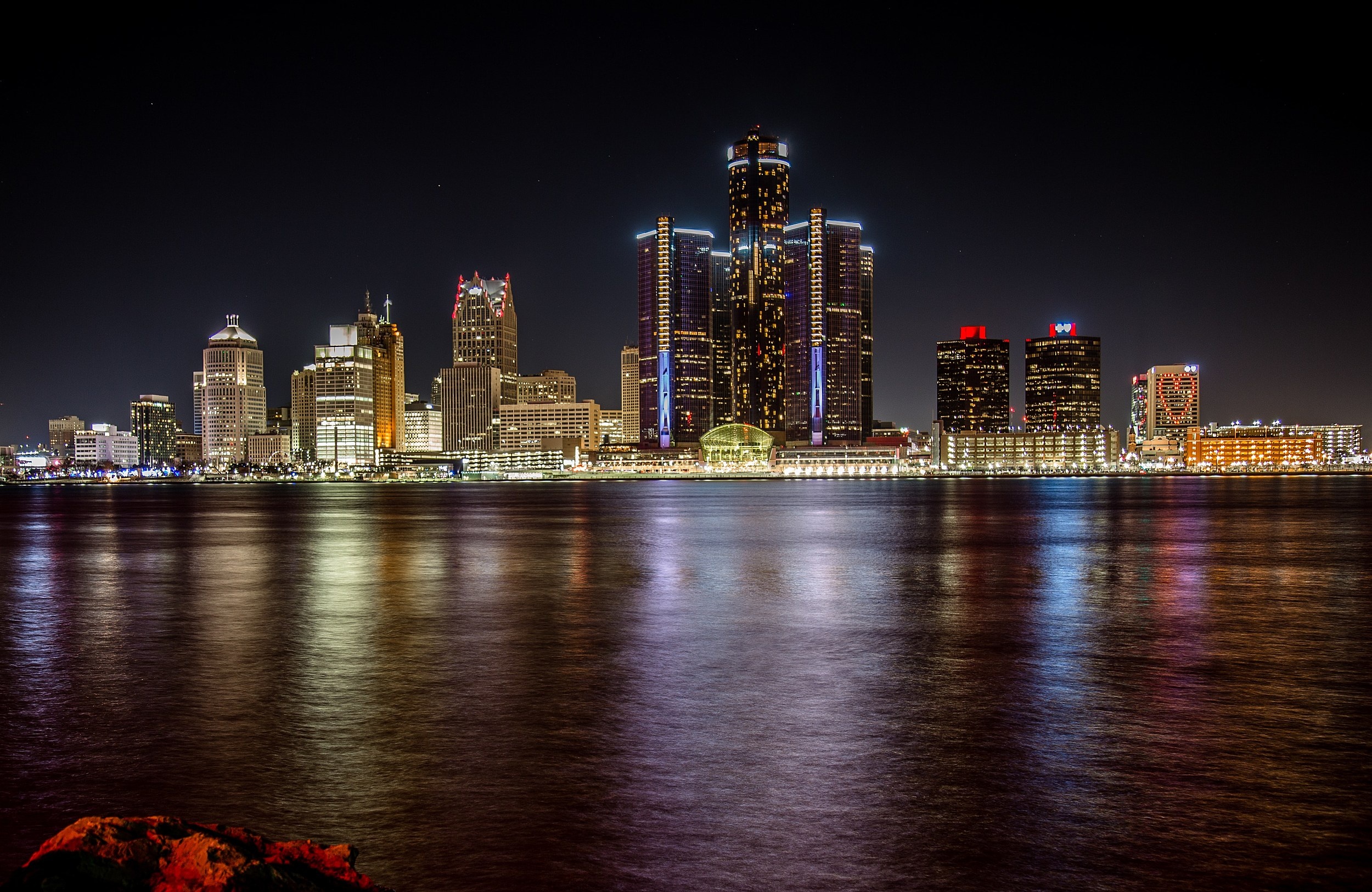 Detroit Skyline, Greatest road in the world, Michigan pride, Unparalleled charm, 2500x1630 HD Desktop