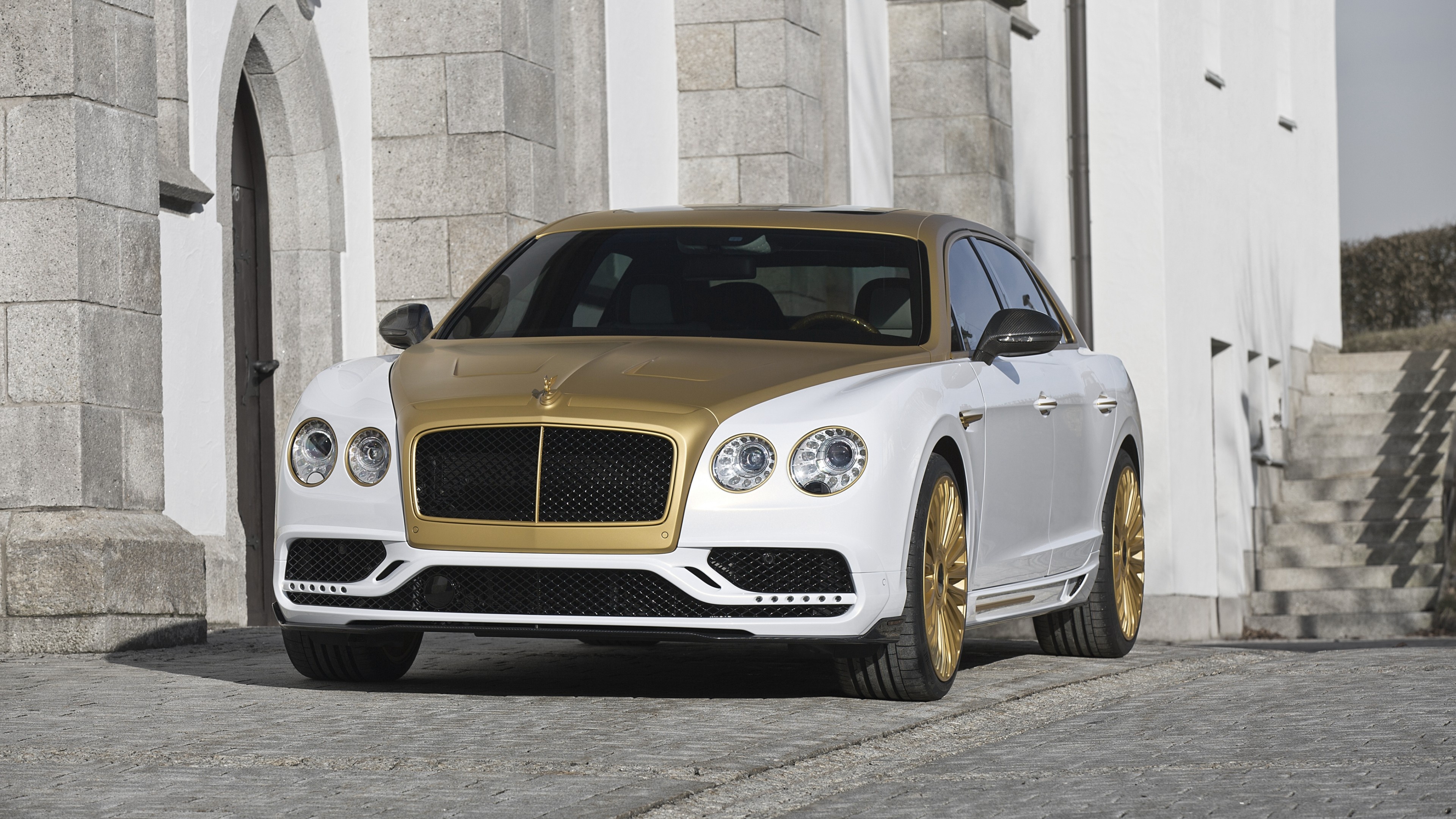 Bentley Flying Spur, Mansory modification, Geneva Auto Show, Luxury car showcase, 3840x2160 4K Desktop