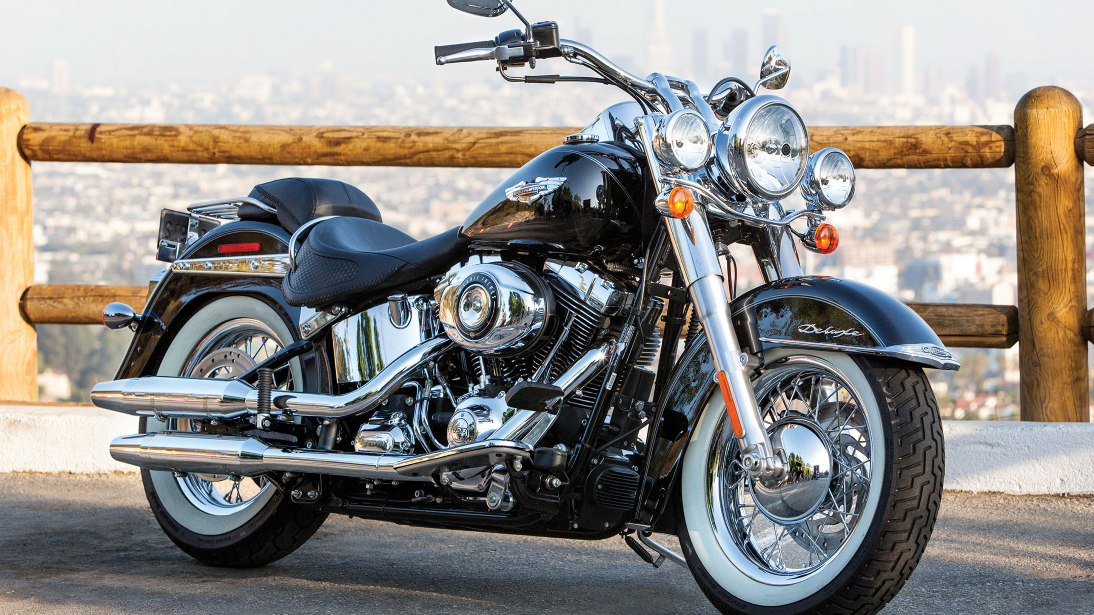 Harley-Davidson Softail motorcycle desktop wallpapers 4K Ultra HD 3840x2160