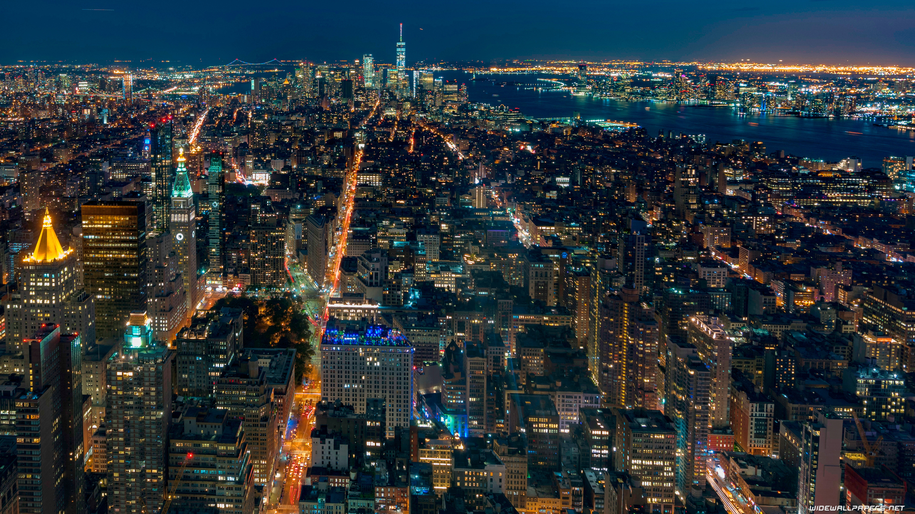 New York, Night, Travels, City, 3840x2160 4K Desktop