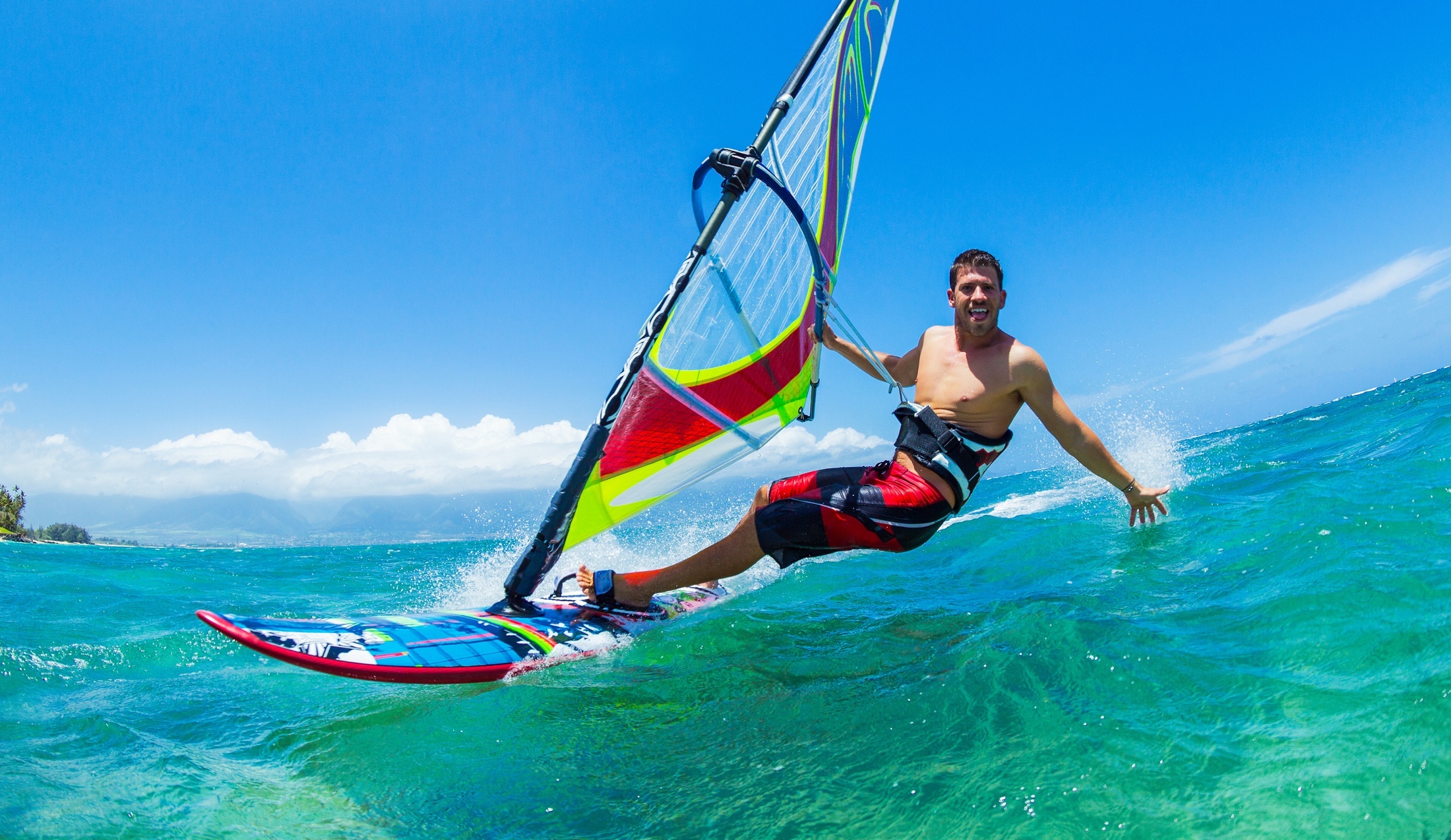 Windsurfing: Windsurfing Lessons with Professional, Windsurfing Training, Windsports Ideas. 2200x1280 HD Wallpaper.