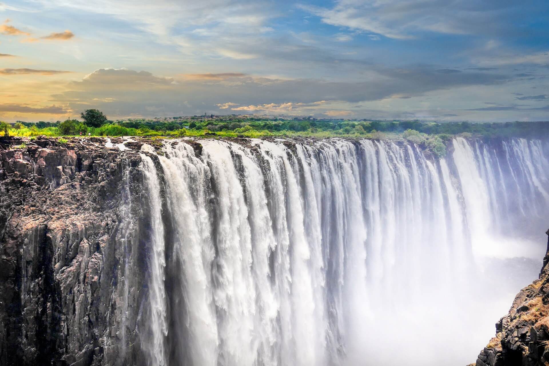 Devil's Pool, Zambia, Beautiful waterfalls, Incredible natural wonder, 1920x1280 HD Desktop