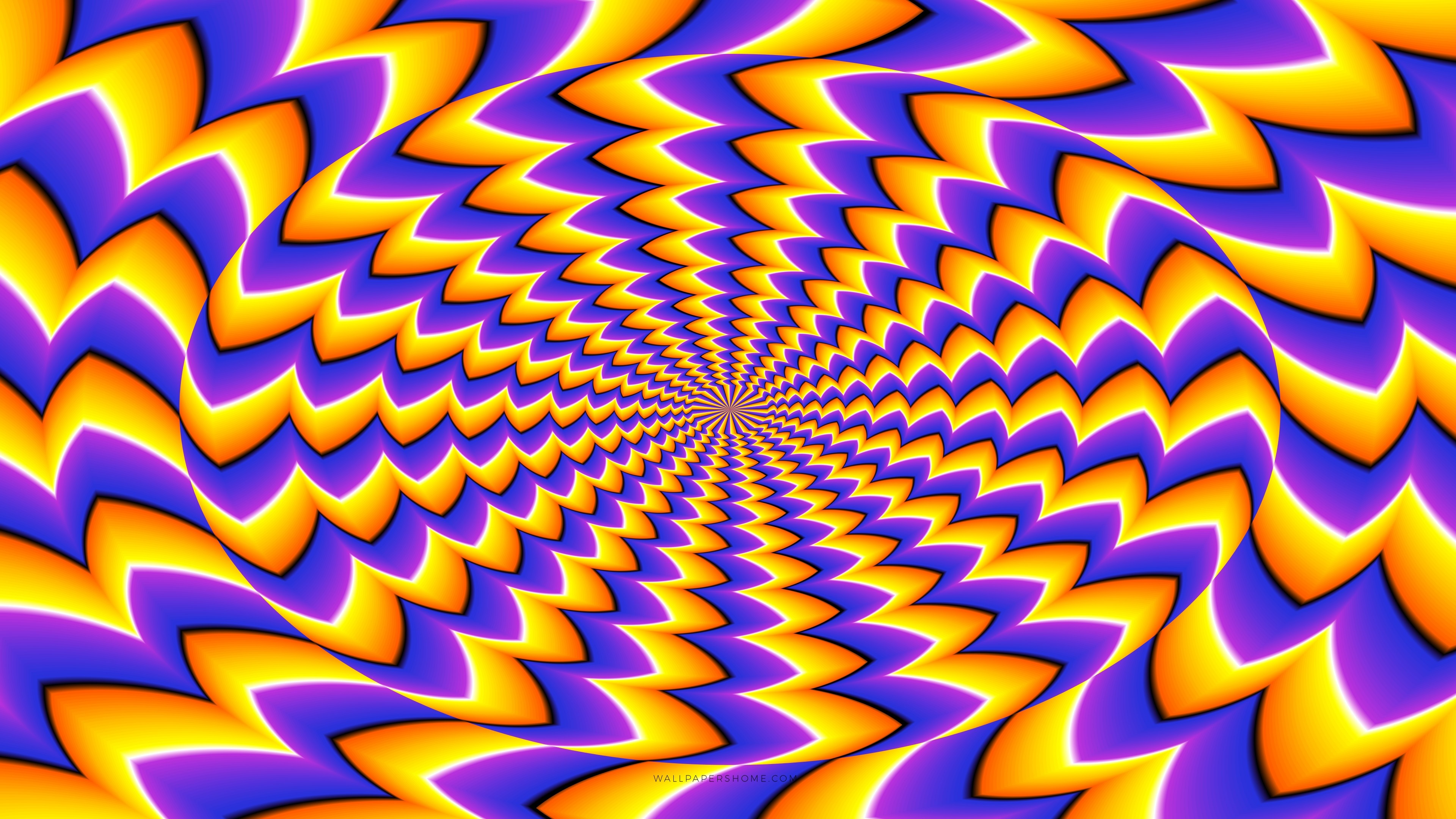 Optical illusion wallpaper, 8k abstract, Crystal clear picture, 3840x2160 4K Desktop