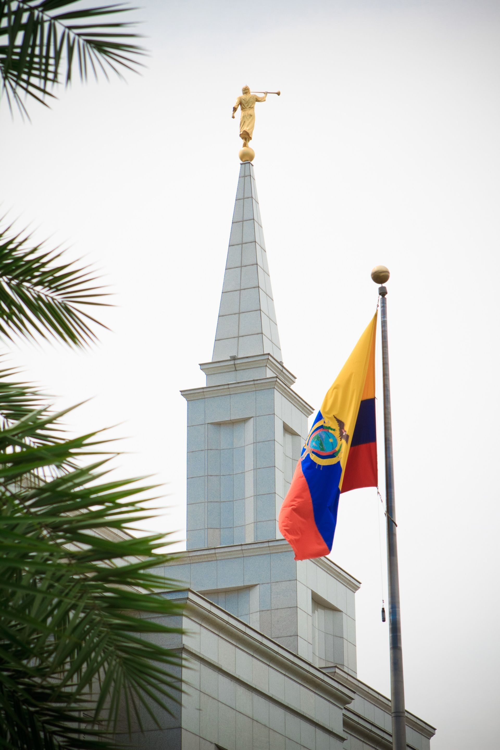 Ecuador: Guayaquil, the 58th operating temple of the Church of Jesus Christ of Latter-day Saints. 1920x2880 HD Background.