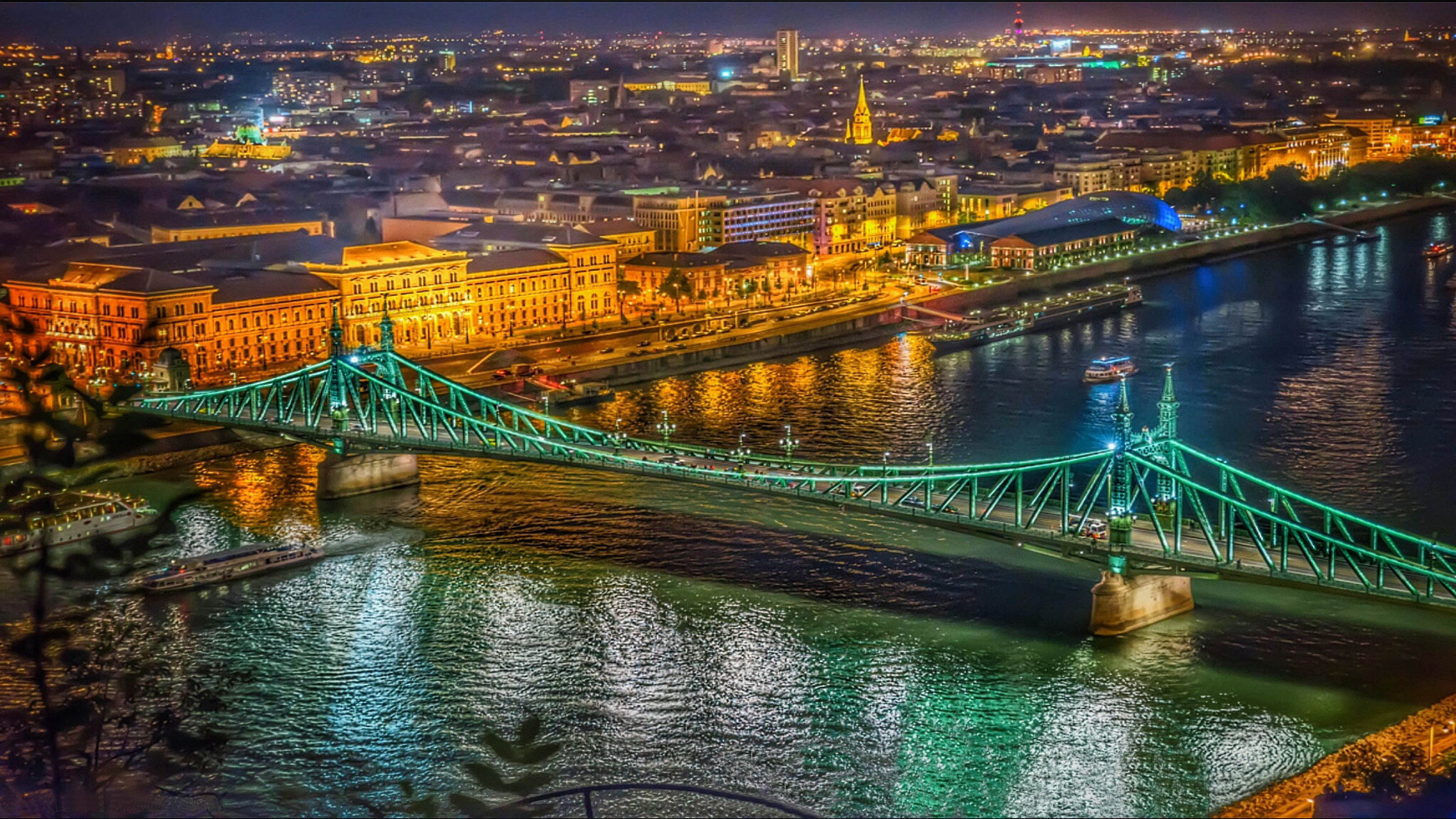 Budapest: The ninth-largest city in the European Union, Danube River, Castle Hill. 3840x2160 4K Wallpaper.