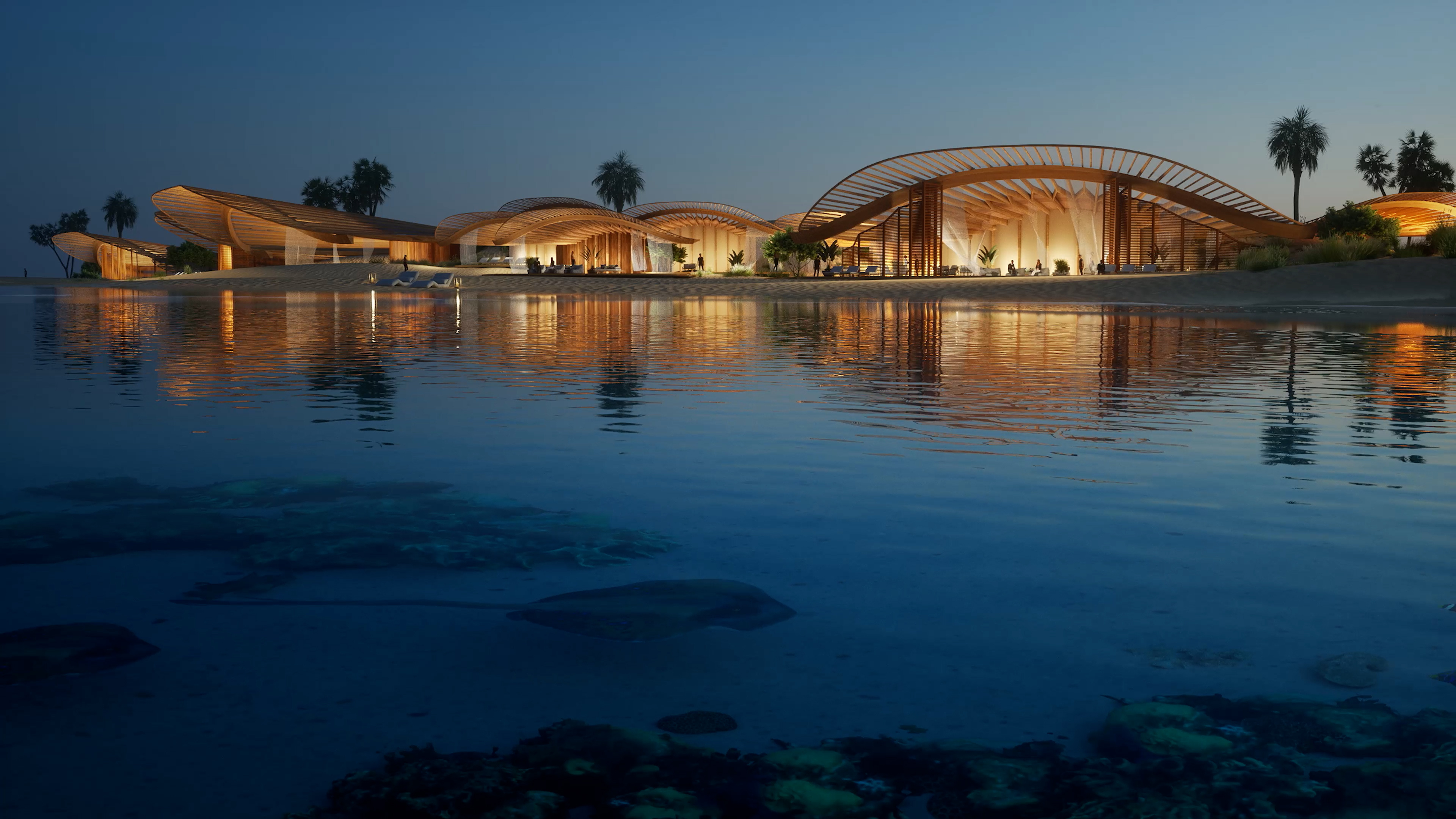 Saudi Arabian Red Sea resort, Foster Partners, 3840x2160 4K Desktop