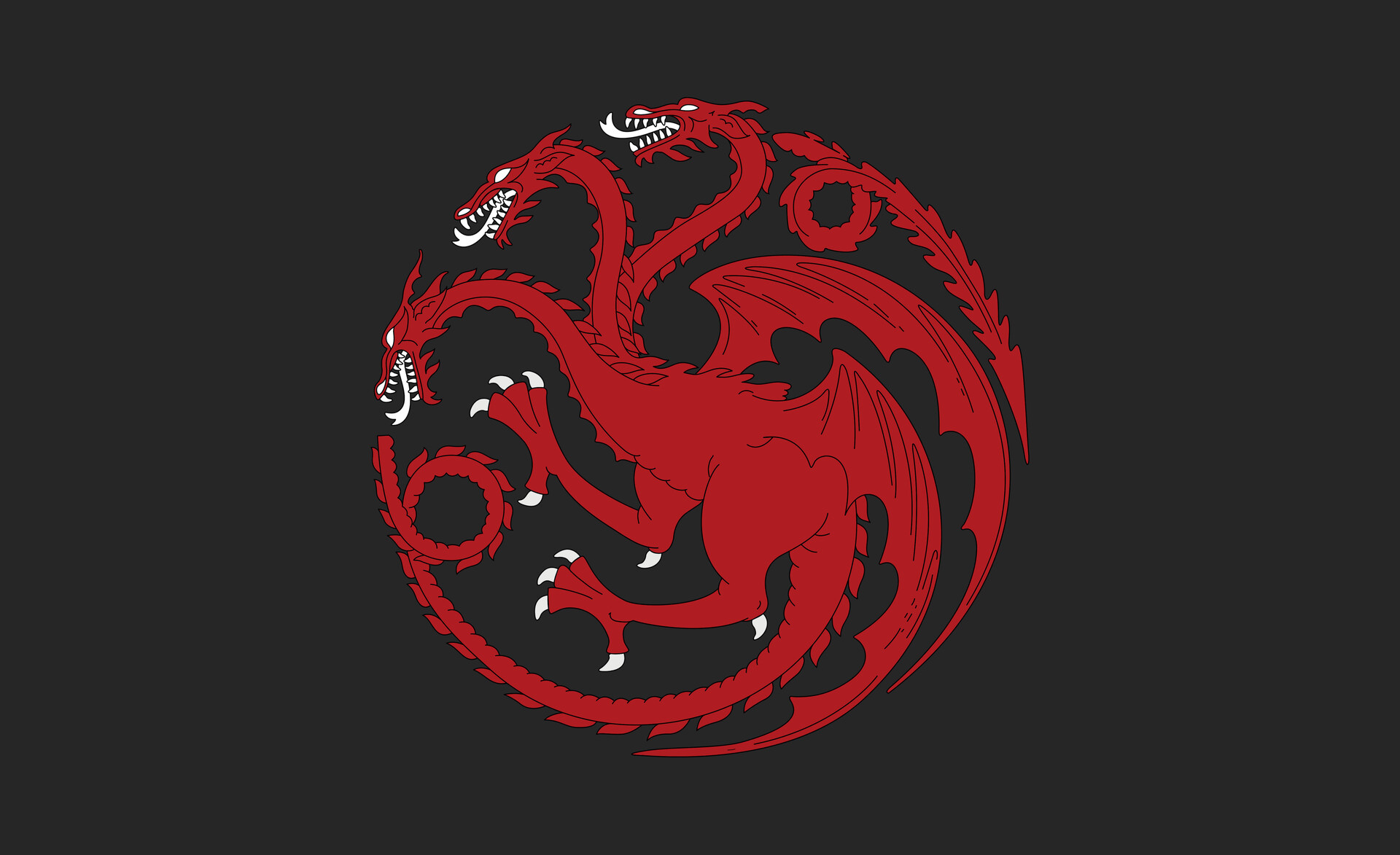 House Targaryen, Artstation wallpaper, Dragon emblem, Blood of the dragon, 1920x1180 HD Desktop