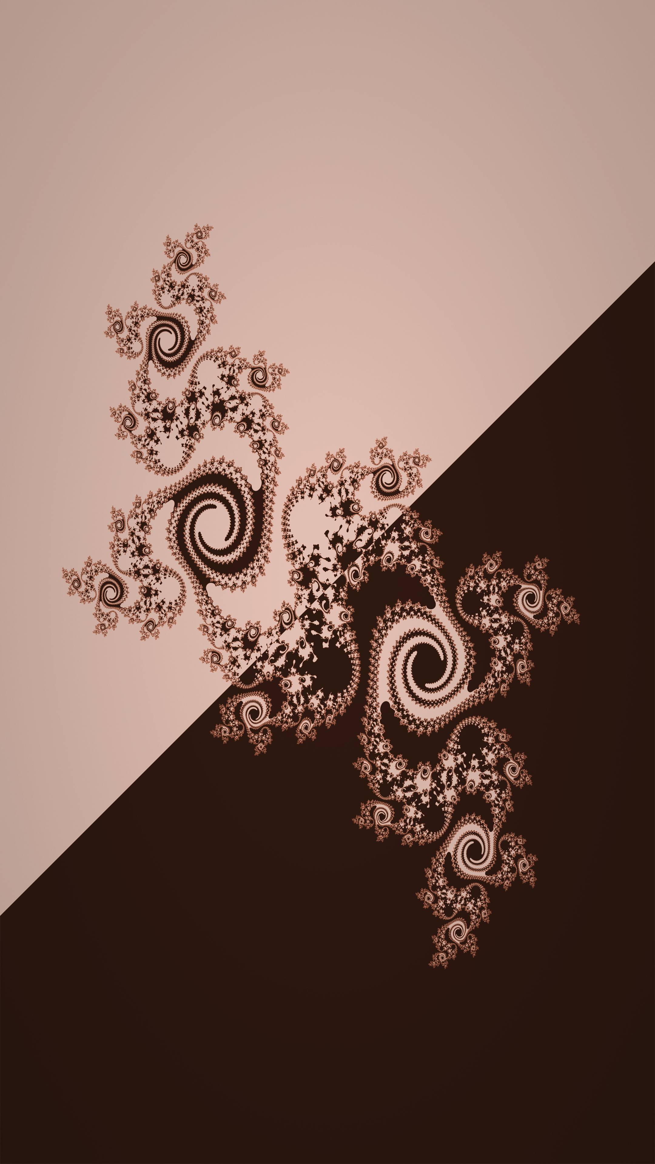 Abstract fractal designs, Geometric art, 2160x3840 4K Handy