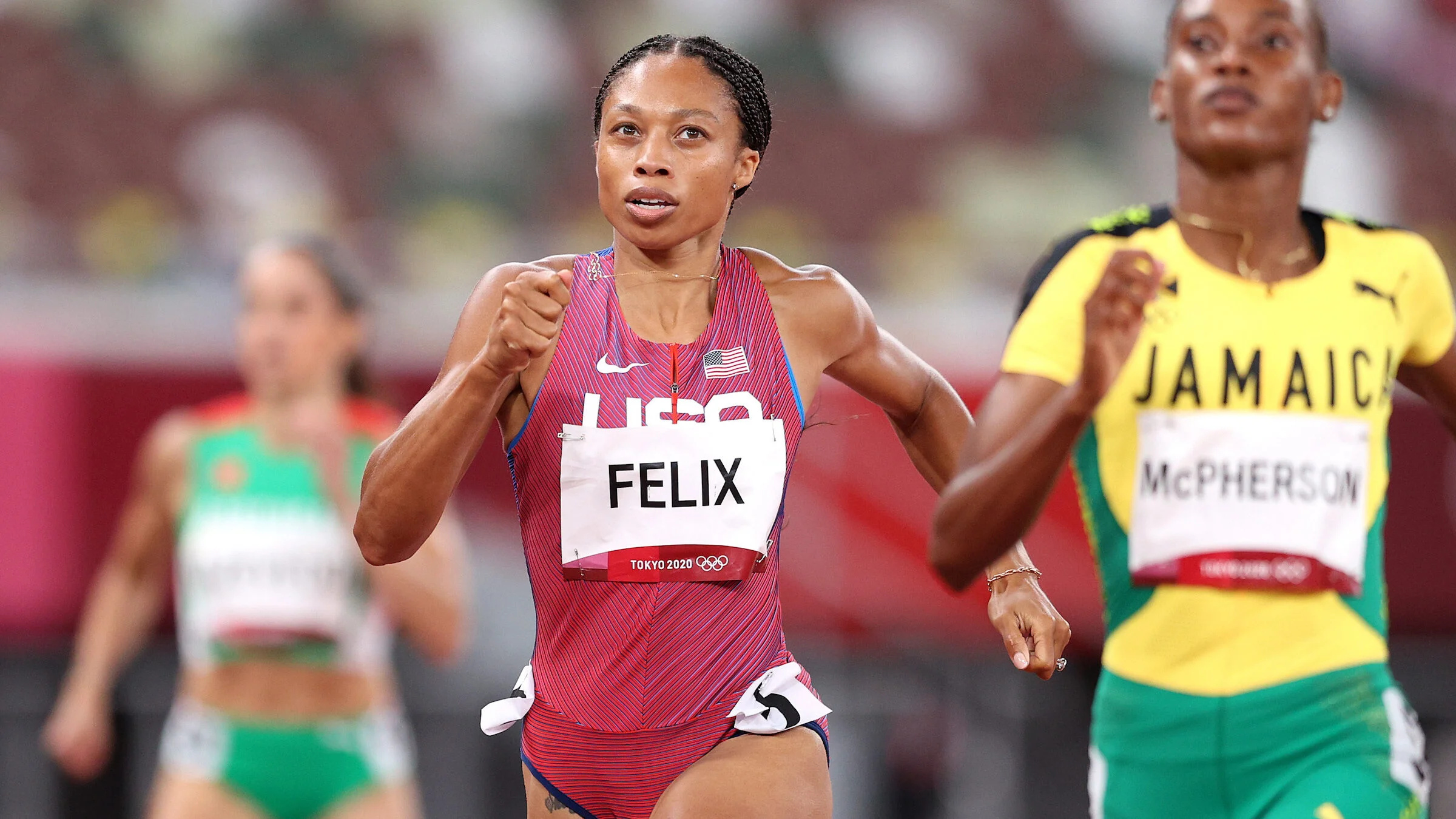 Olympics: Tokyo 2020 Athletics, Allyson Felix, The world’s best track and field athletes. 2400x1350 HD Wallpaper.