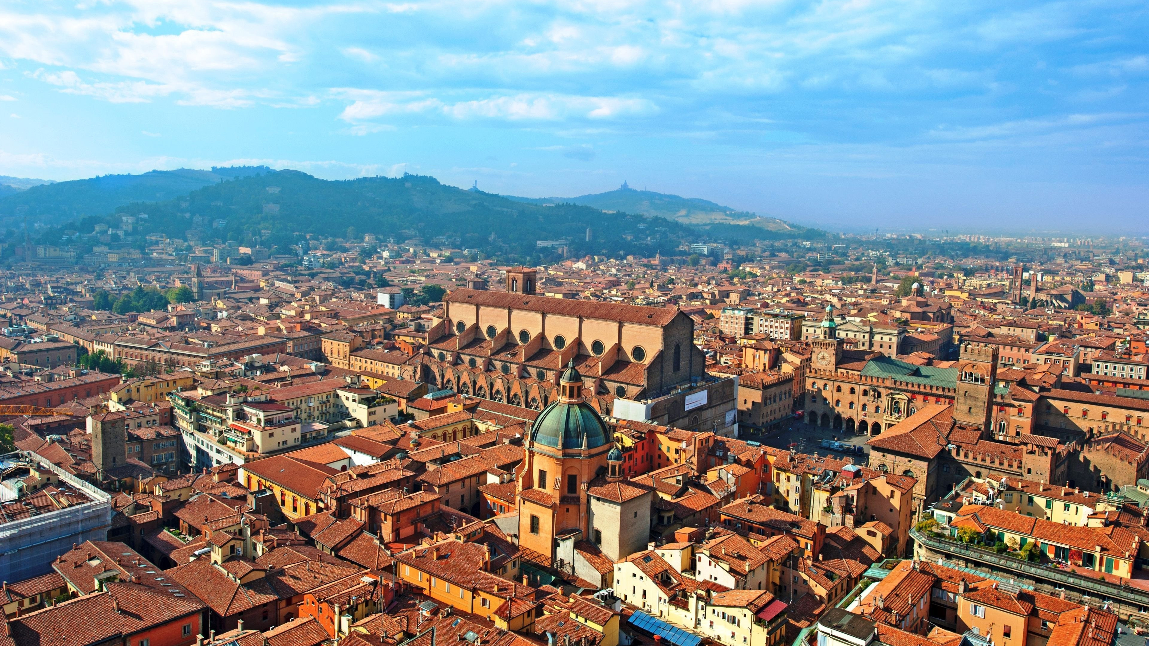 Bologna cityscape, Desktop wallpaper, Urban skyline, Bologna travel, 3840x2160 4K Desktop