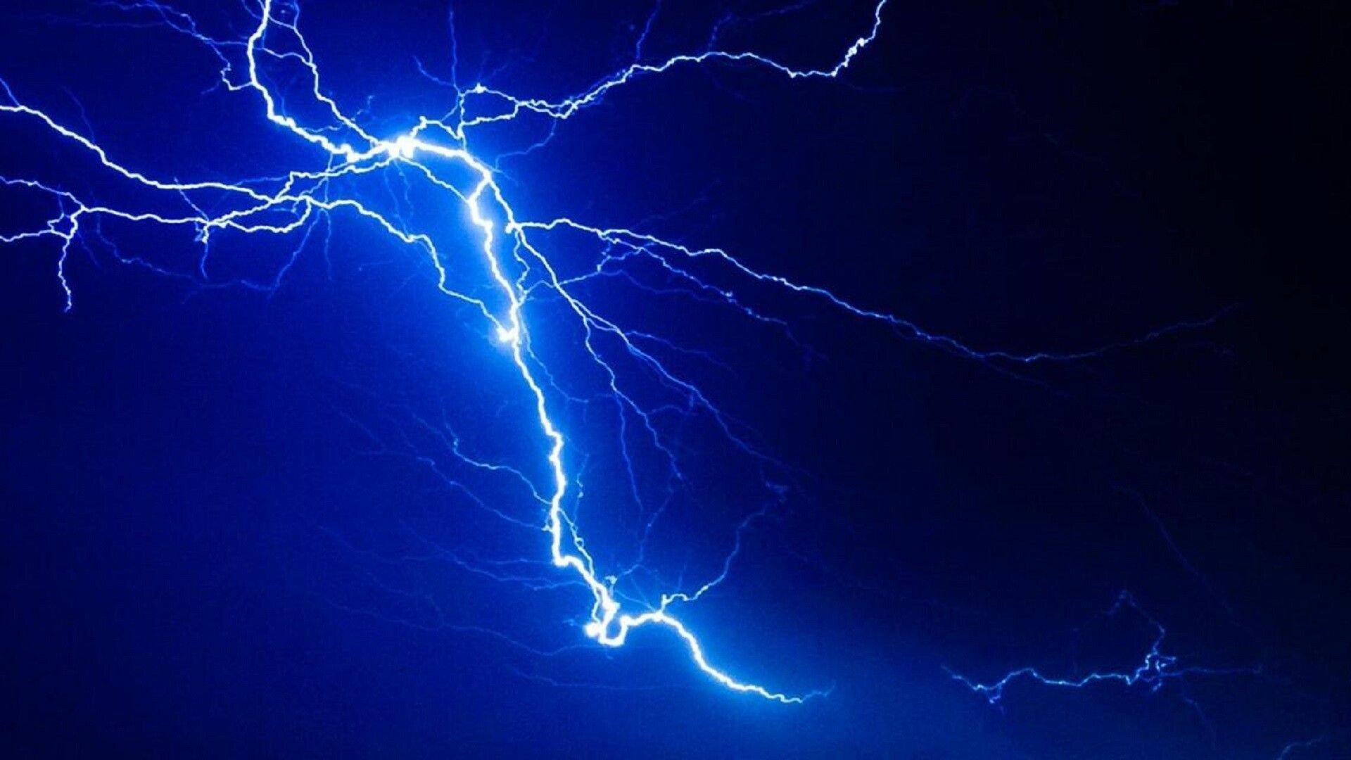 Blue thunder, Powerful force, Dynamic energy, Thunderous skies, 1920x1080 Full HD Desktop