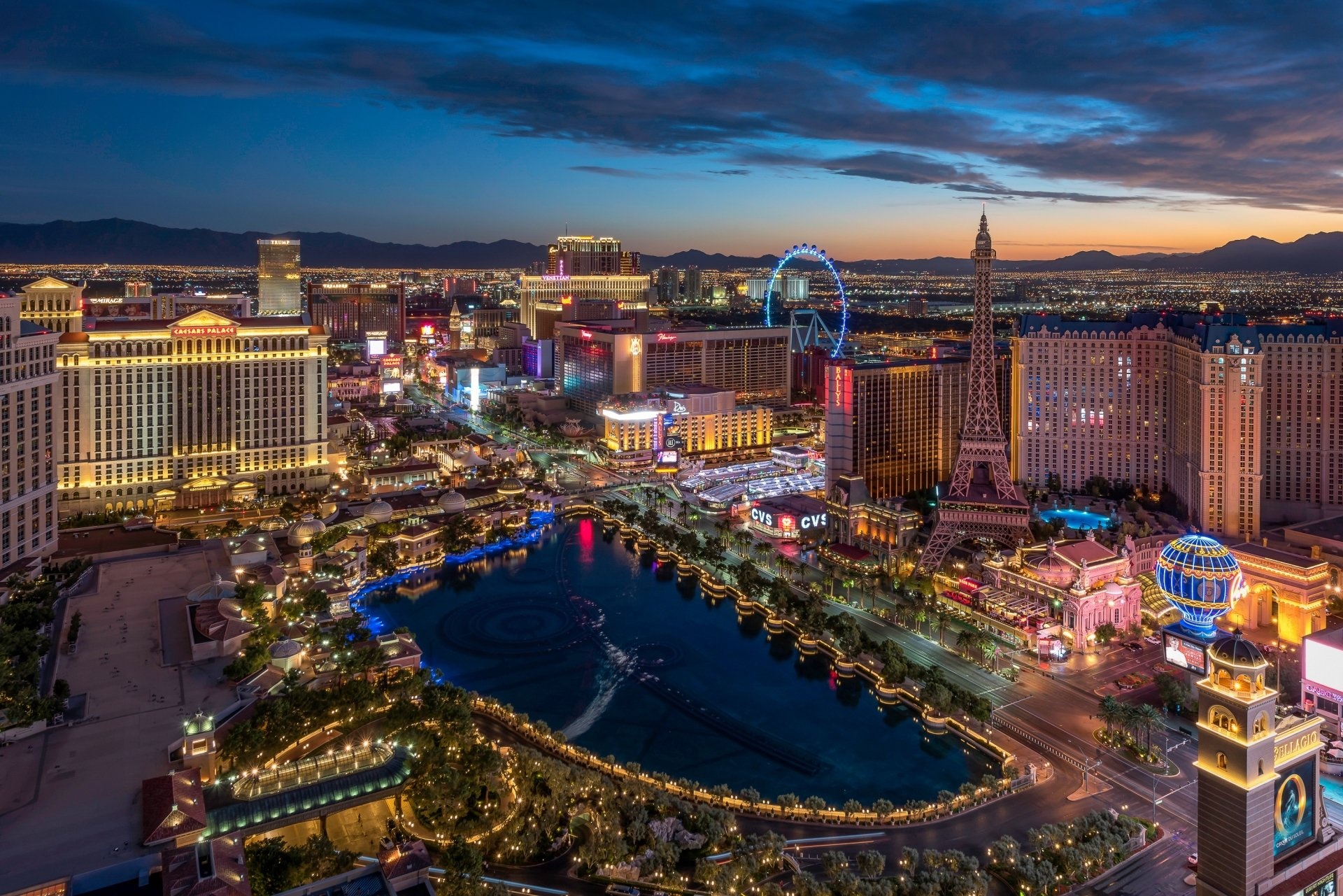 Las Vegas Skyline, Aerial view, Nevada city, HD wallpaper, 1920x1290 HD Desktop