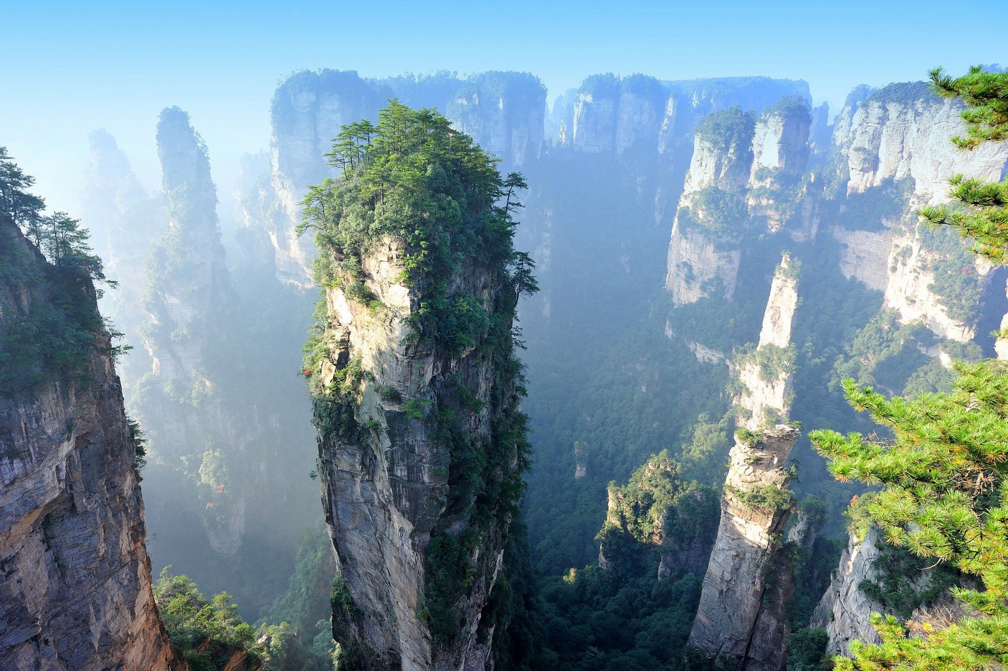 Zhangjiajie cliffs, China nature, Ultra high definition, Widescreen, 3250x2160 HD Desktop