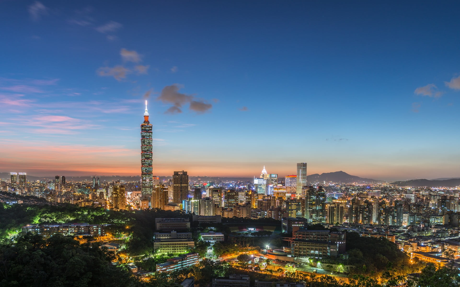 Taipei, Taiwan, Aerial photography, Cityscape, 1920x1200 HD Desktop