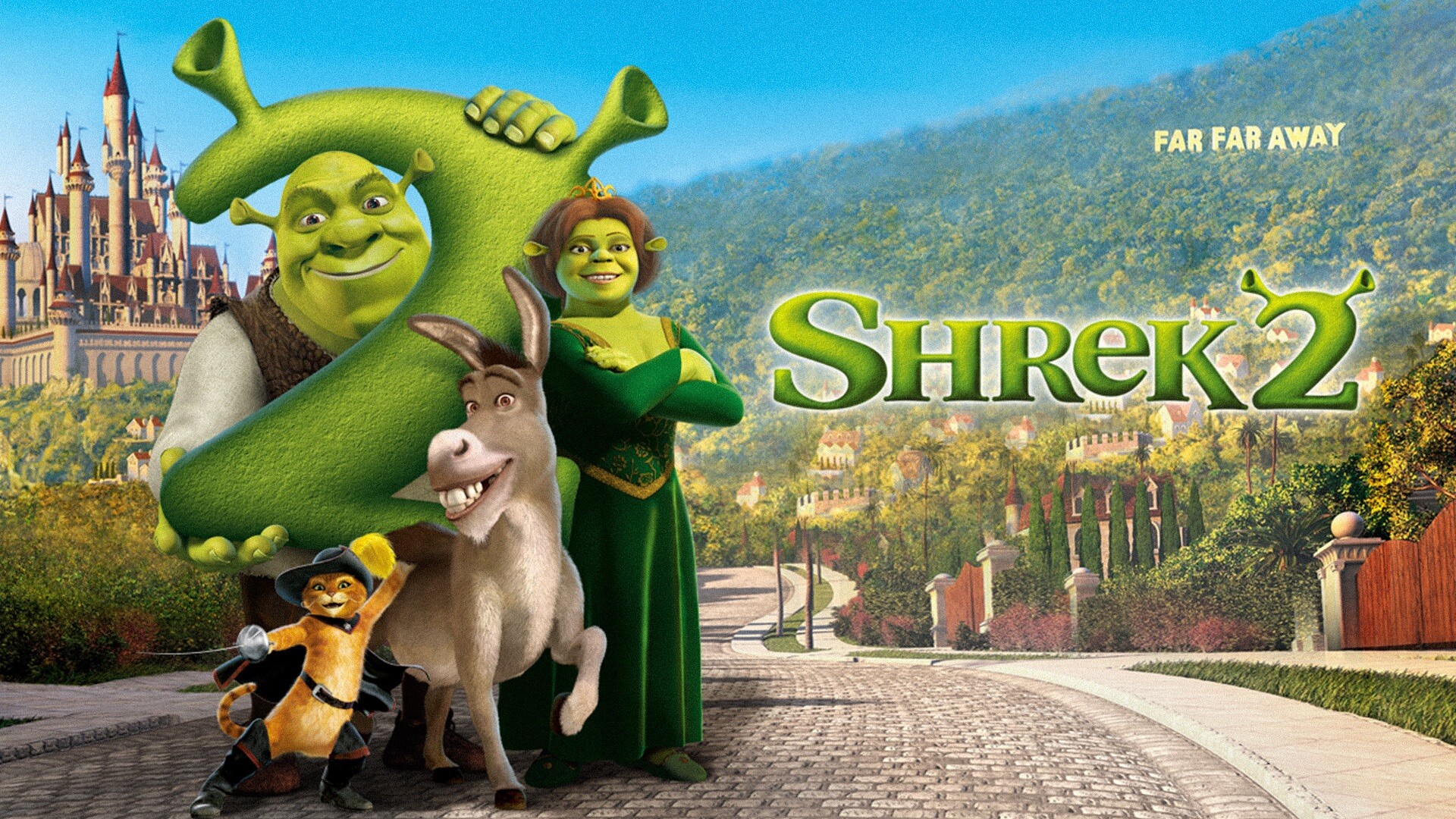 Shrek: A screenplay written by Adamson, Joe Stillman, and the writing team of J. David Stem and David N. Weiss. 1920x1080 Full HD Background.
