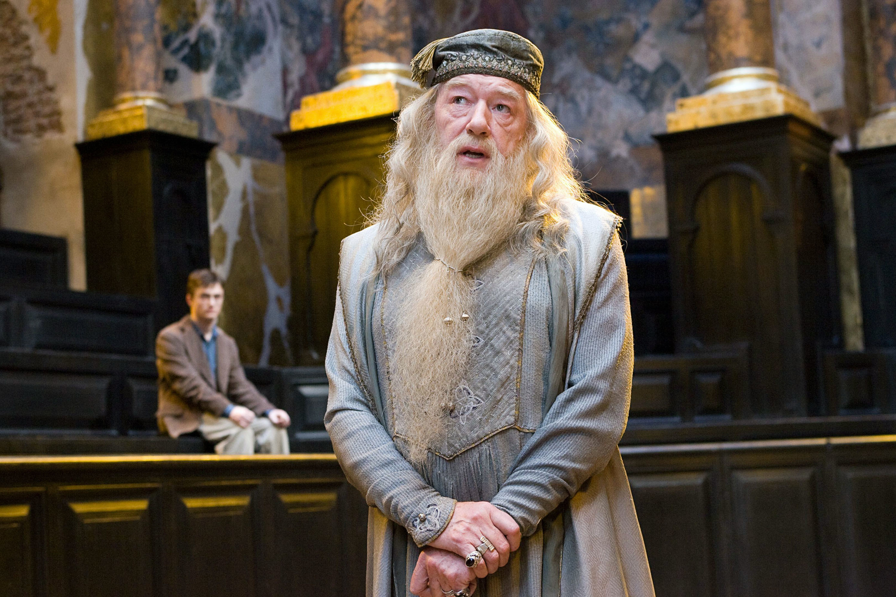 Dumbledore, Michael Gambon, Almost wasn't played, 3000x2000 HD Desktop